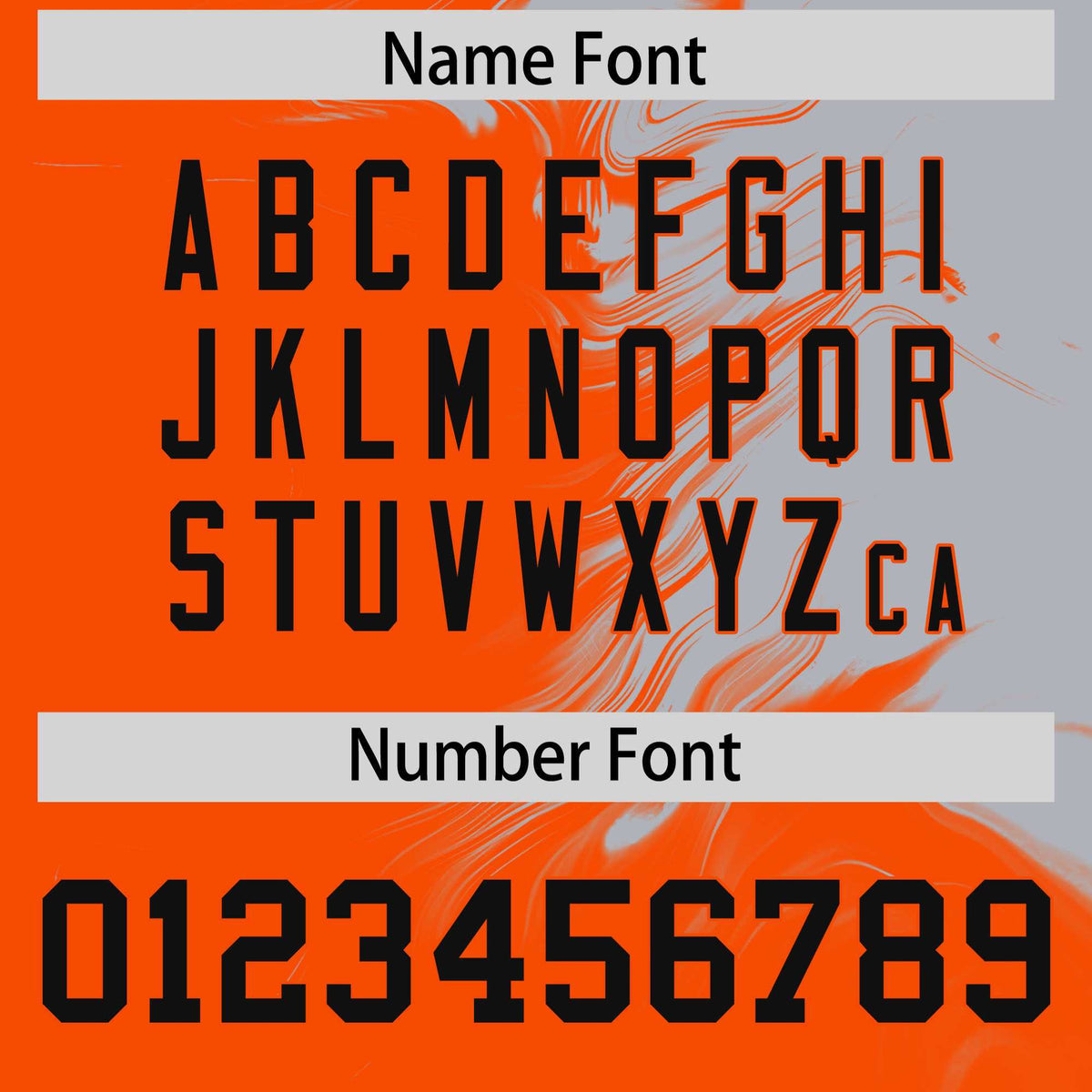 Custom Gray Orange Personalized Ink Pattern Authentic Baseball Jersey