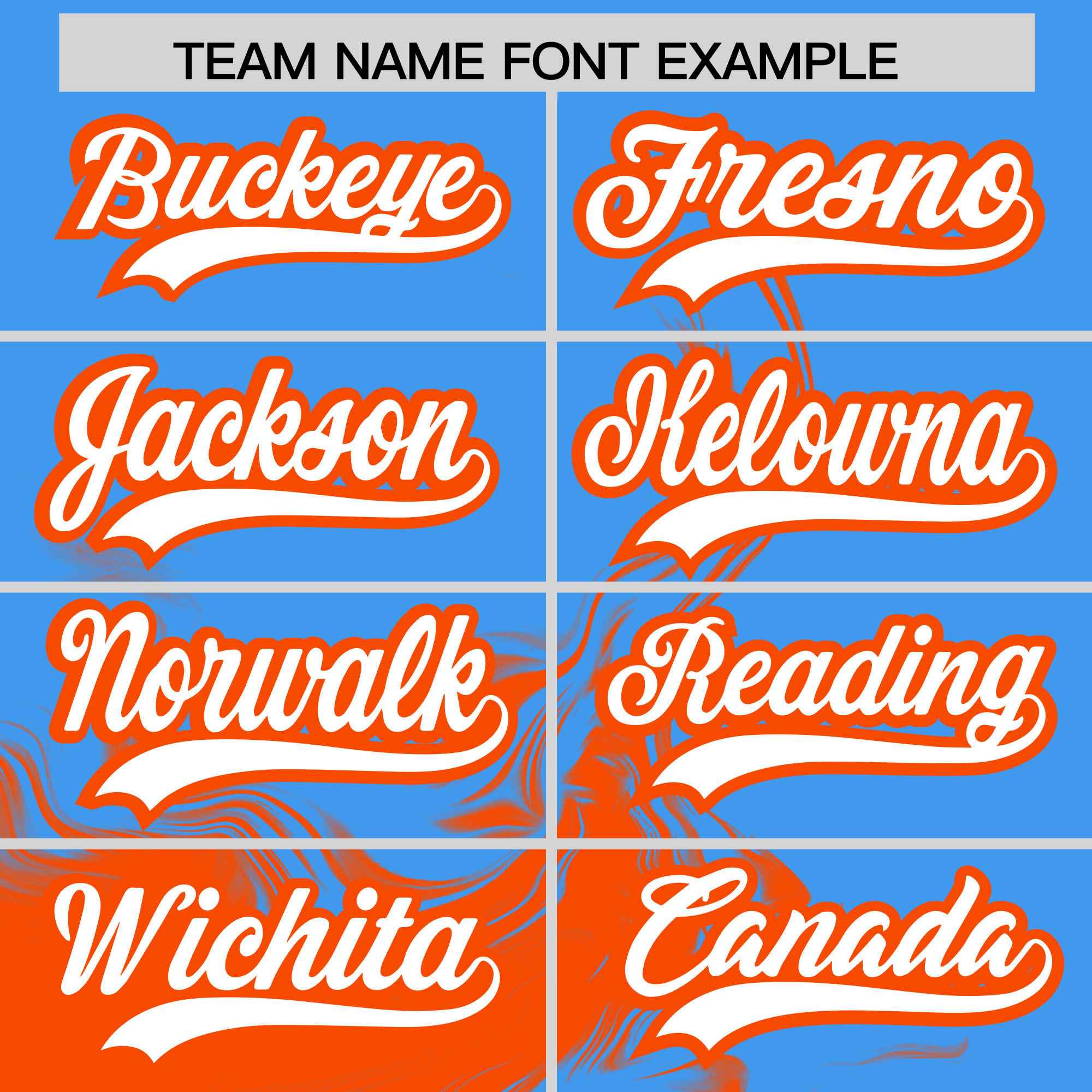 Custom Powder Blue Orange Personalized Ink Pattern Authentic Baseball Jersey