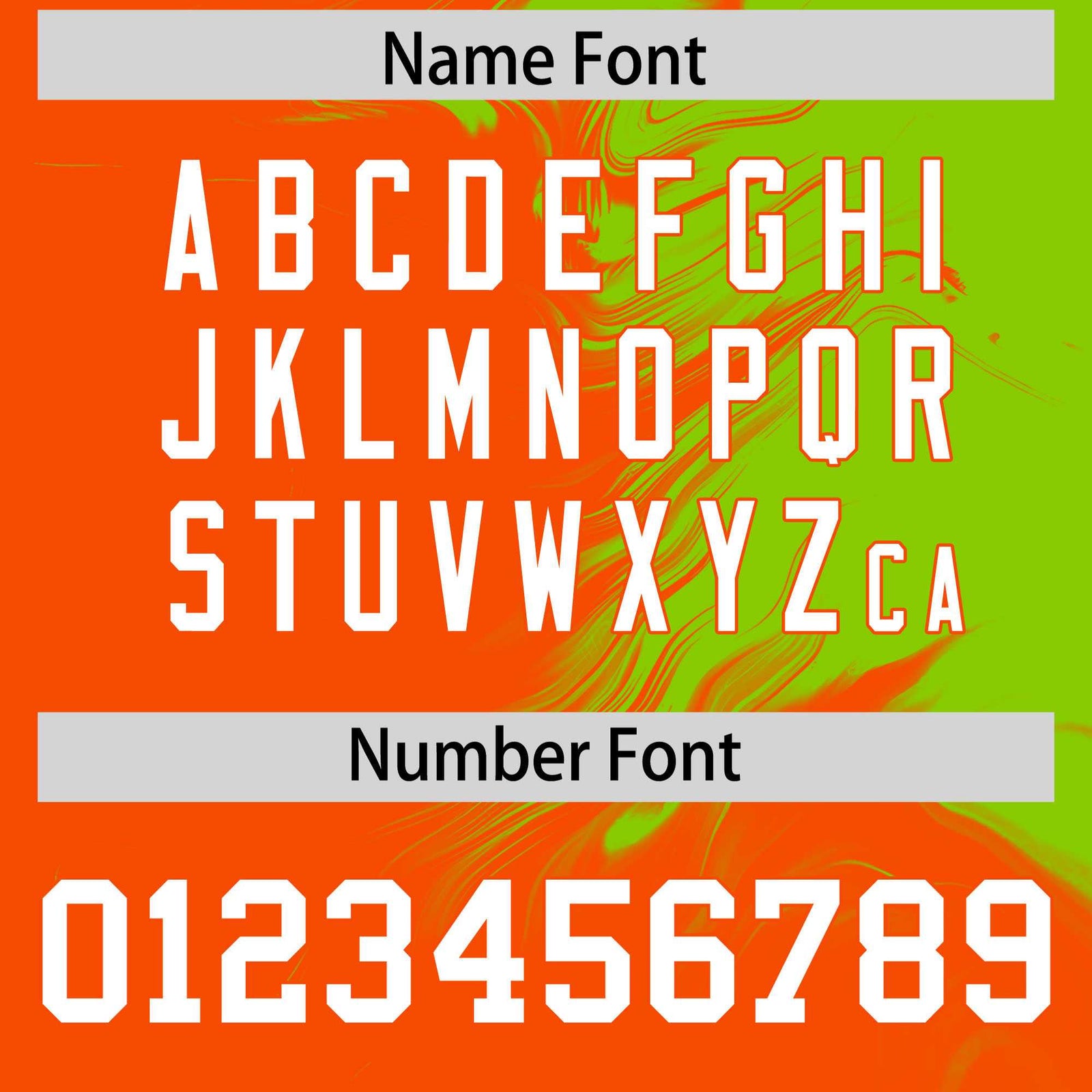 Custom Neon Green Orange Personalized Ink Pattern Authentic Baseball Jersey