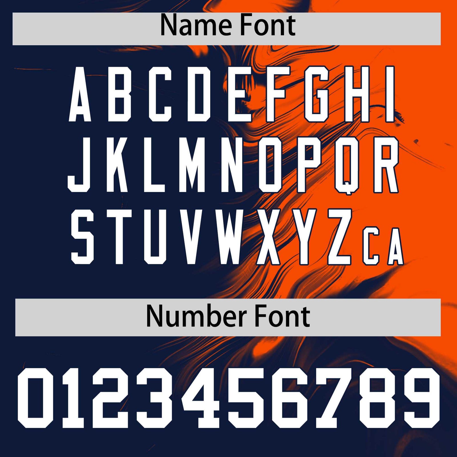 Custom Orange Navy Personalized Ink Pattern Authentic Baseball Jersey