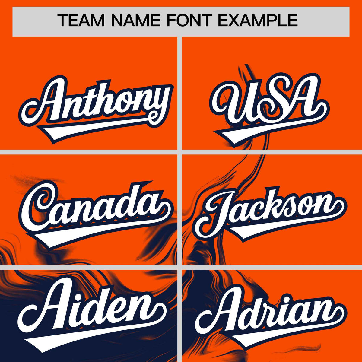 Custom Orange Navy Personalized Ink Pattern Authentic Baseball Jersey