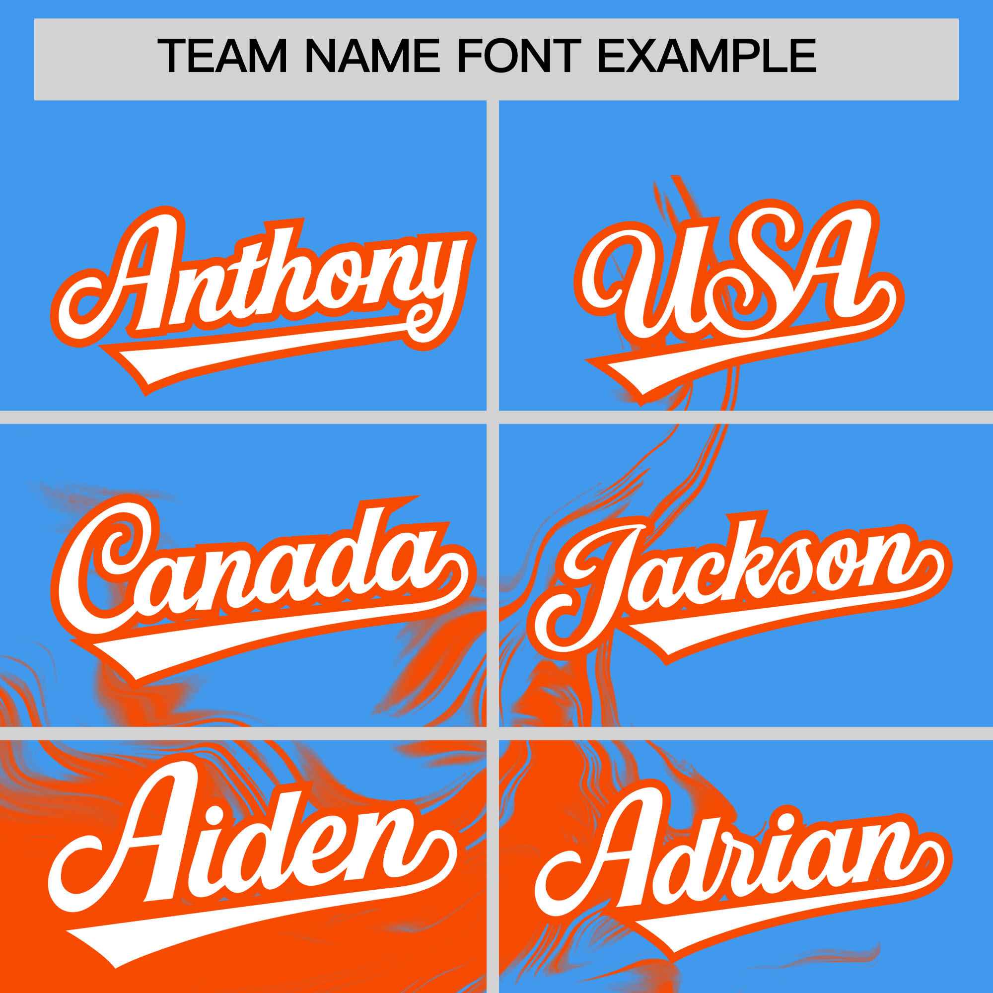 Custom Powder Blue Orange Personalized Ink Pattern Authentic Baseball Jersey