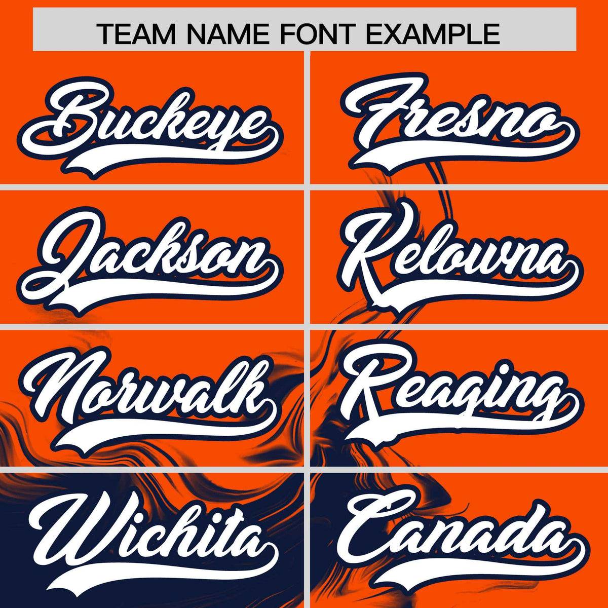 Custom Orange Navy Personalized Ink Pattern Authentic Baseball Jersey