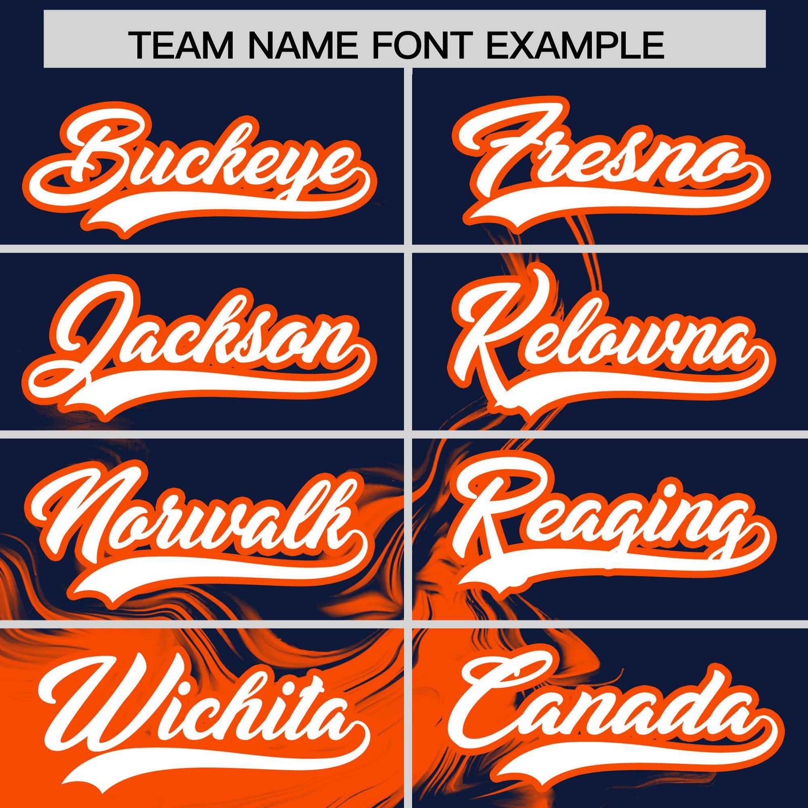 Custom Navy Orange Personalized Ink Pattern Authentic Baseball Jersey