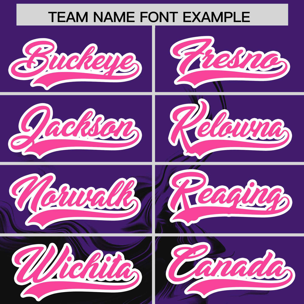 Custom Purple Black Personalized Ink Pattern Authentic Baseball Jersey