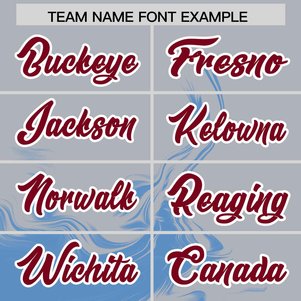 Custom Gray Powder Blue Personalized Ink Pattern Authentic Baseball Jersey