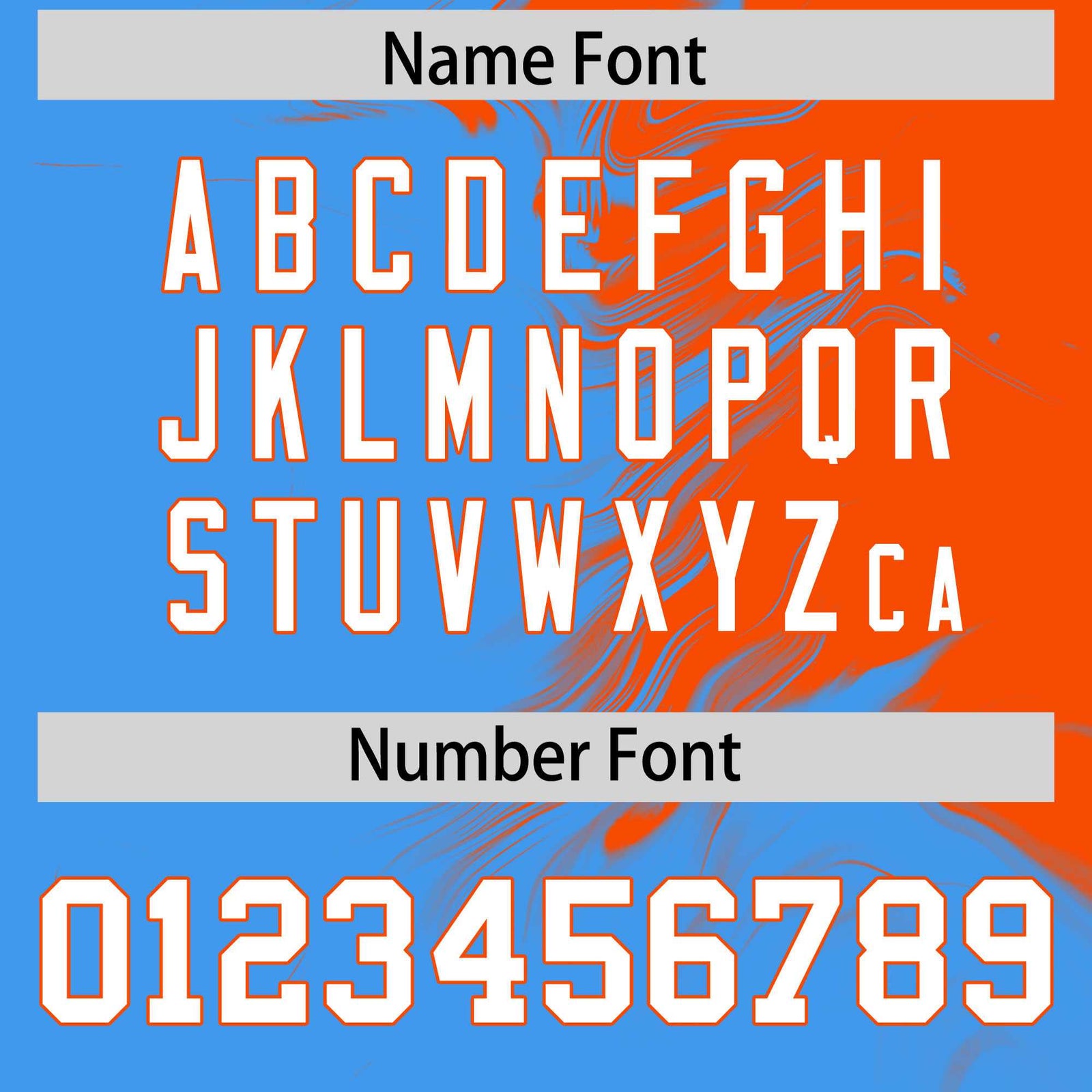 Custom Orange Powder Blue Personalized Ink Pattern Authentic Baseball Jersey