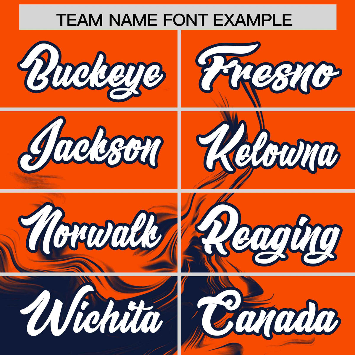 Custom Orange Navy Personalized Ink Pattern Authentic Baseball Jersey