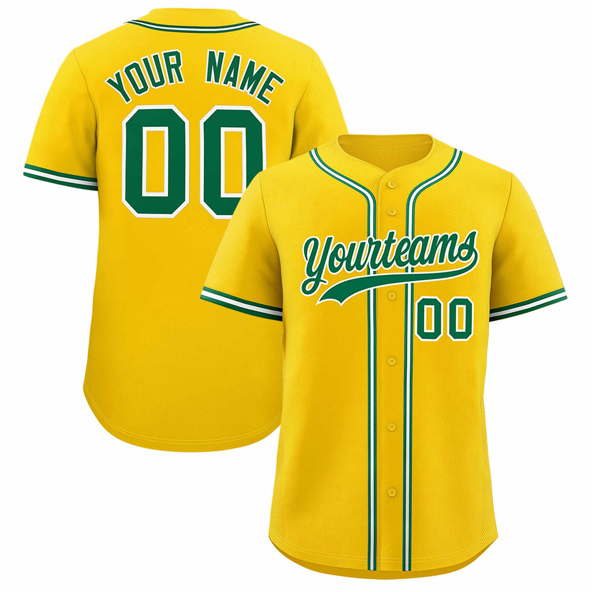 Custom Gold Classic Style Authentic Baseball Jersey