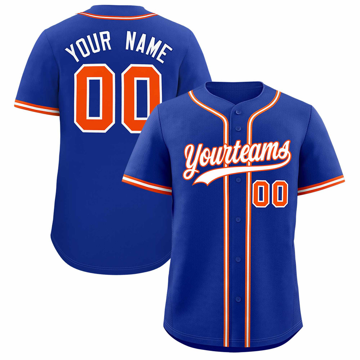 Custom Royal Classic Style Authentic Baseball Jersey