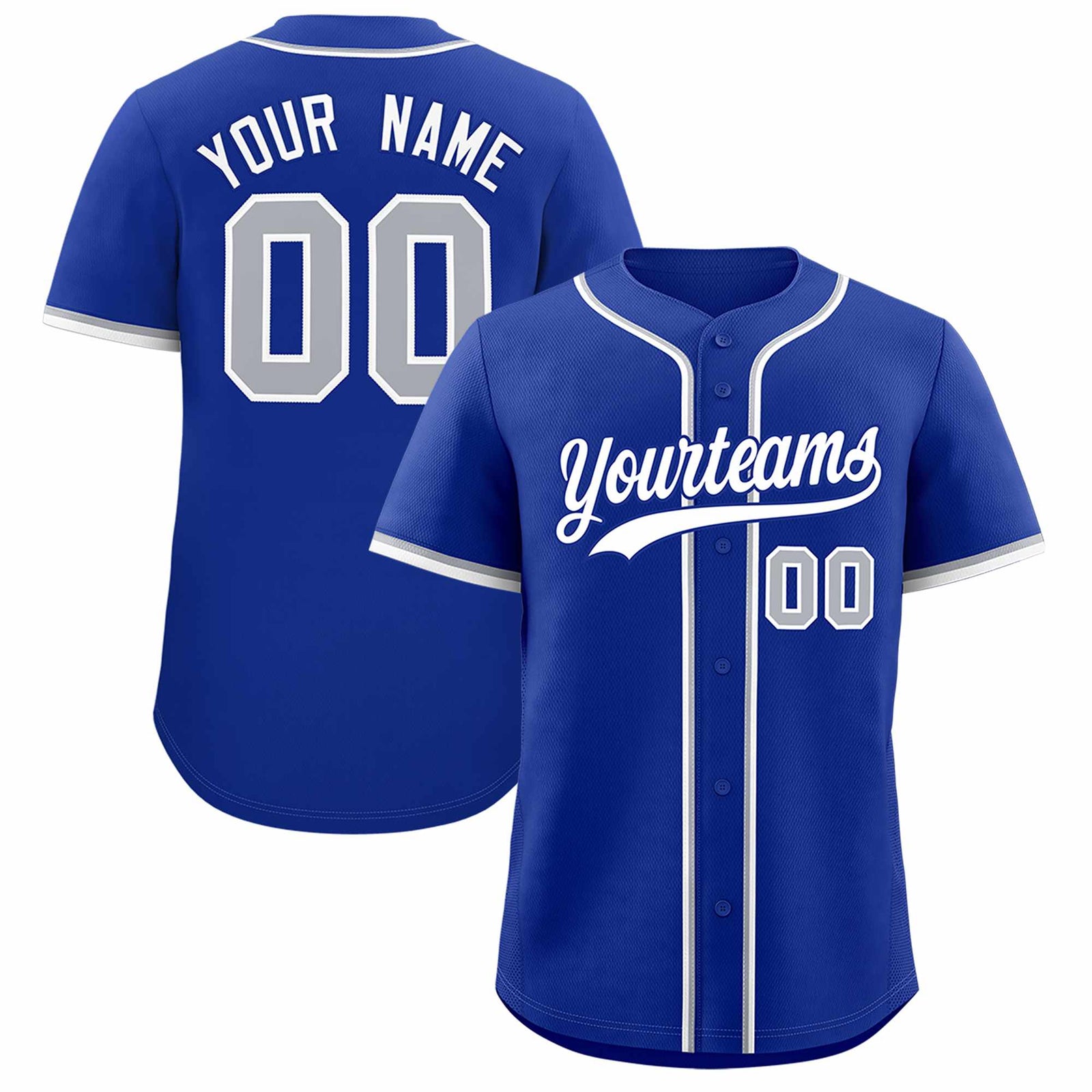 Custom Royal Classic Style Authentic Baseball Jersey