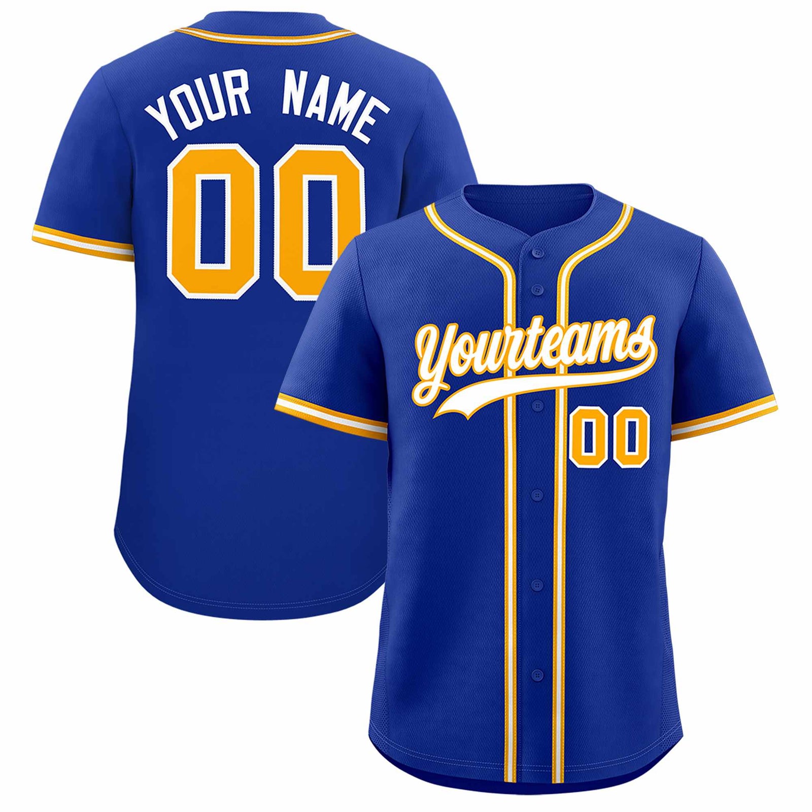 Custom Royal Classic Style Authentic Baseball Jersey