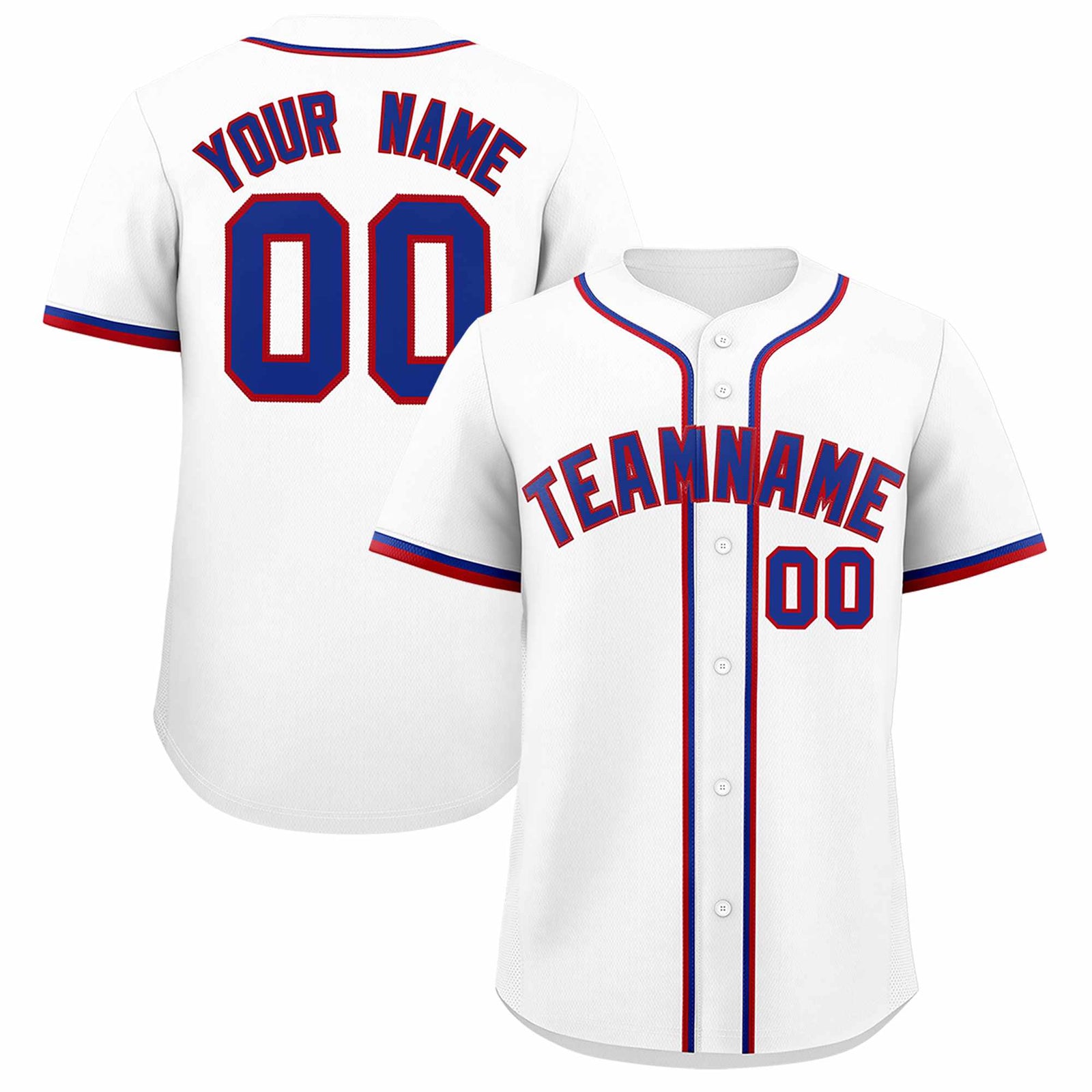 Custom White Classic Style Authentic Baseball Jersey