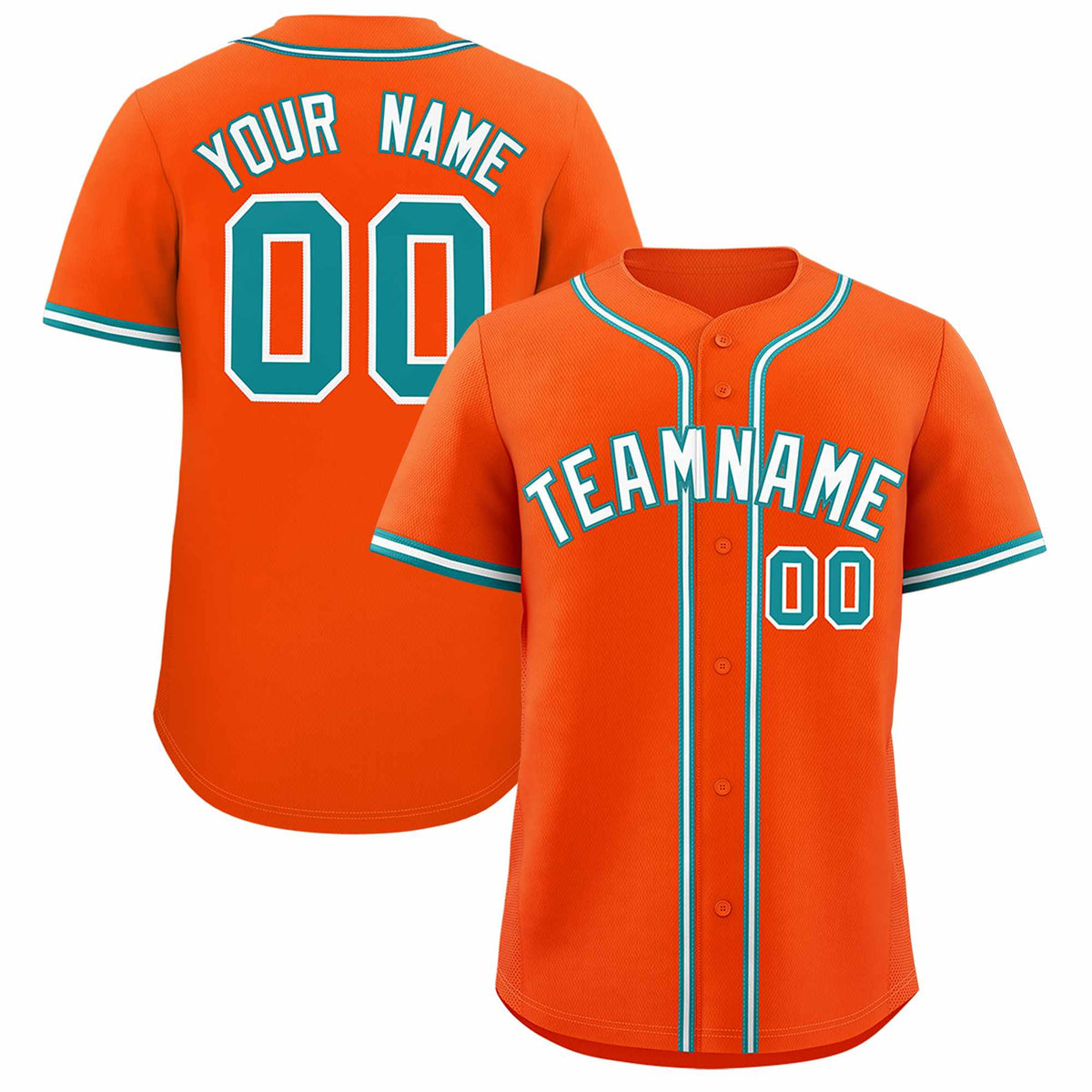 Custom Orange Classic Style Authentic Baseball Jersey