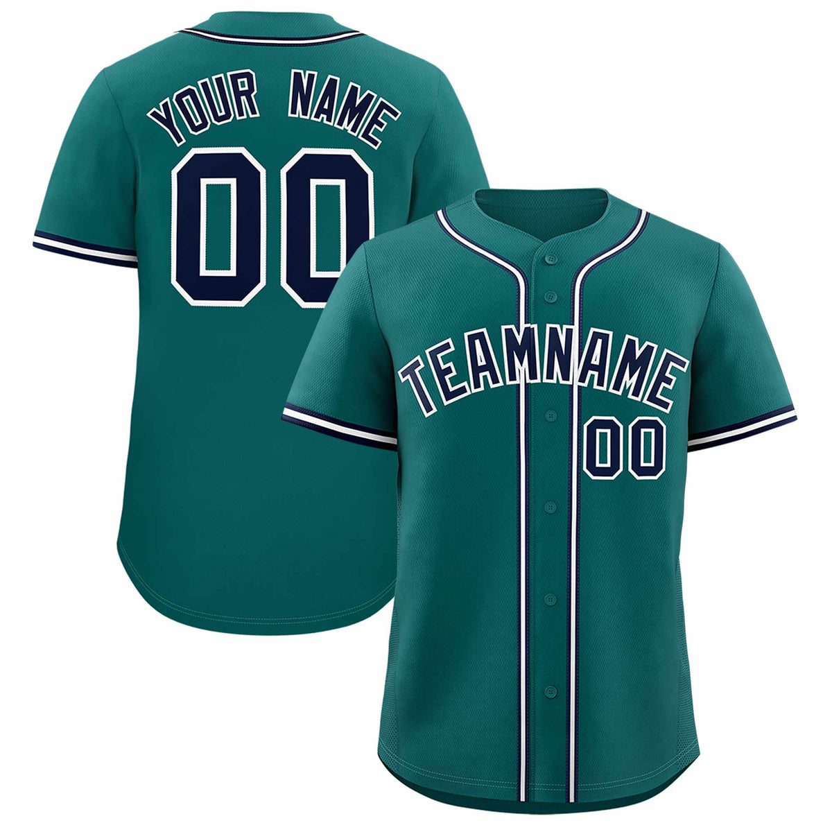 Custom Aqua Classic Style Authentic Baseball Jersey