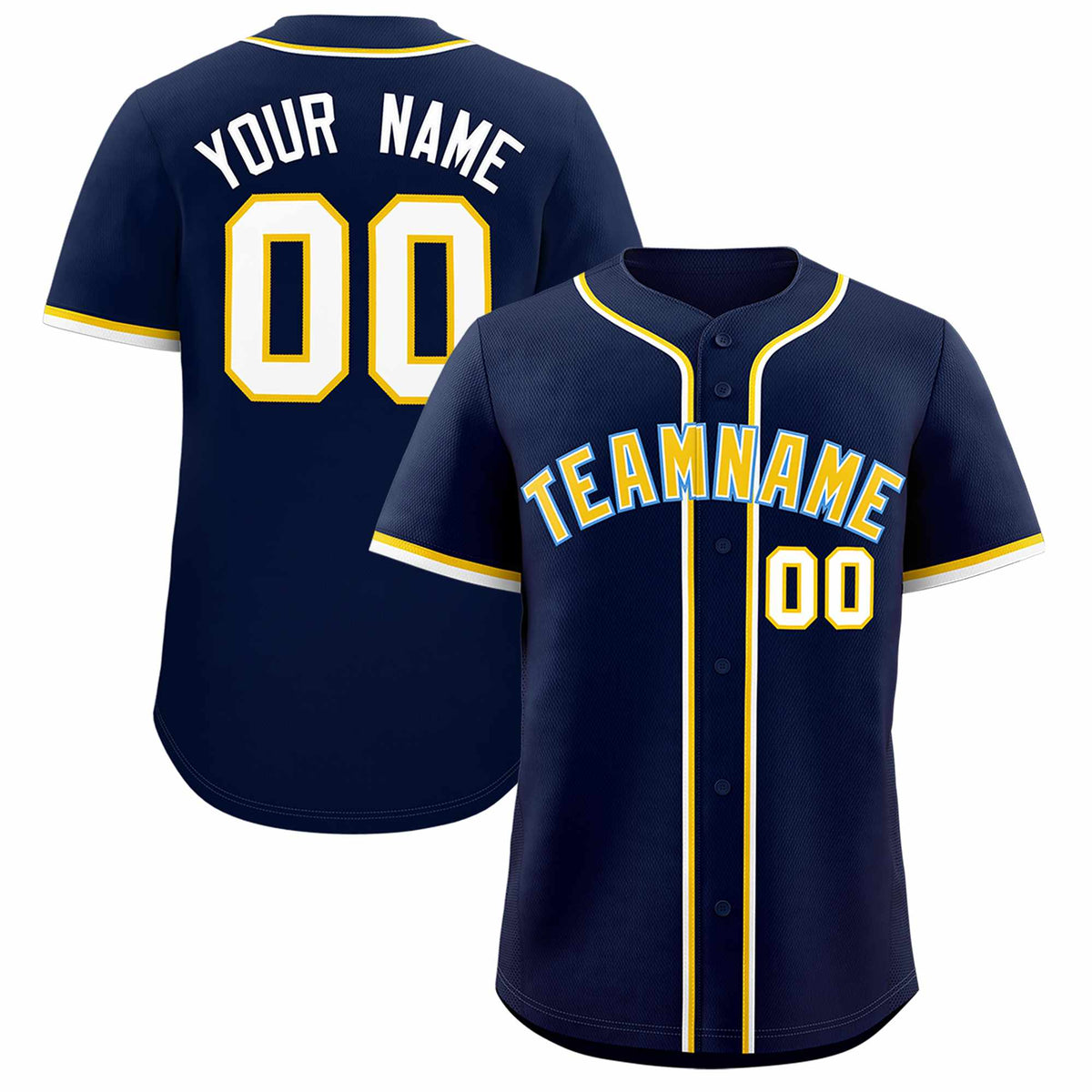 Custom Navy Classic Style Authentic Baseball Jersey