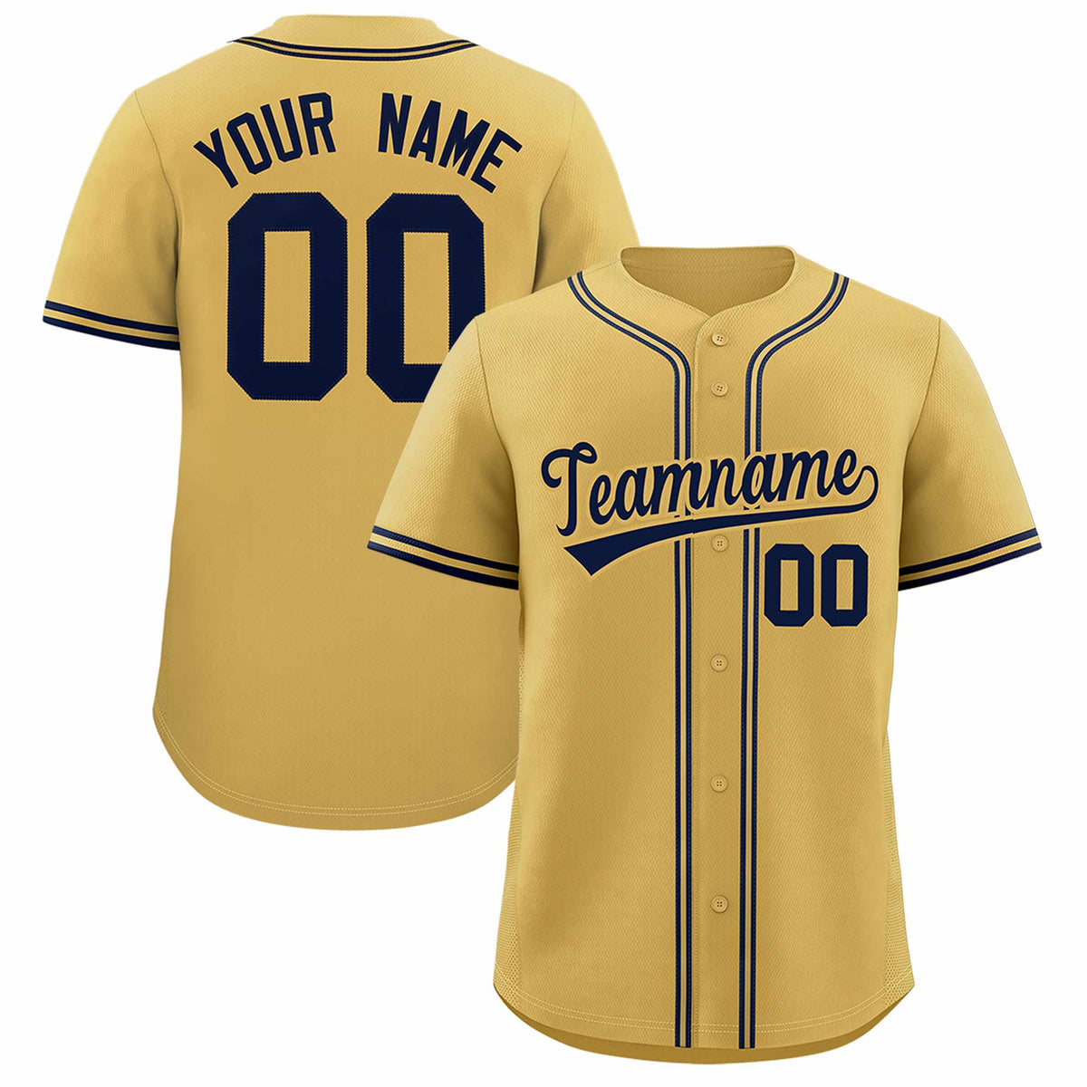 Custom Cream Classic Style Authentic Baseball Jersey