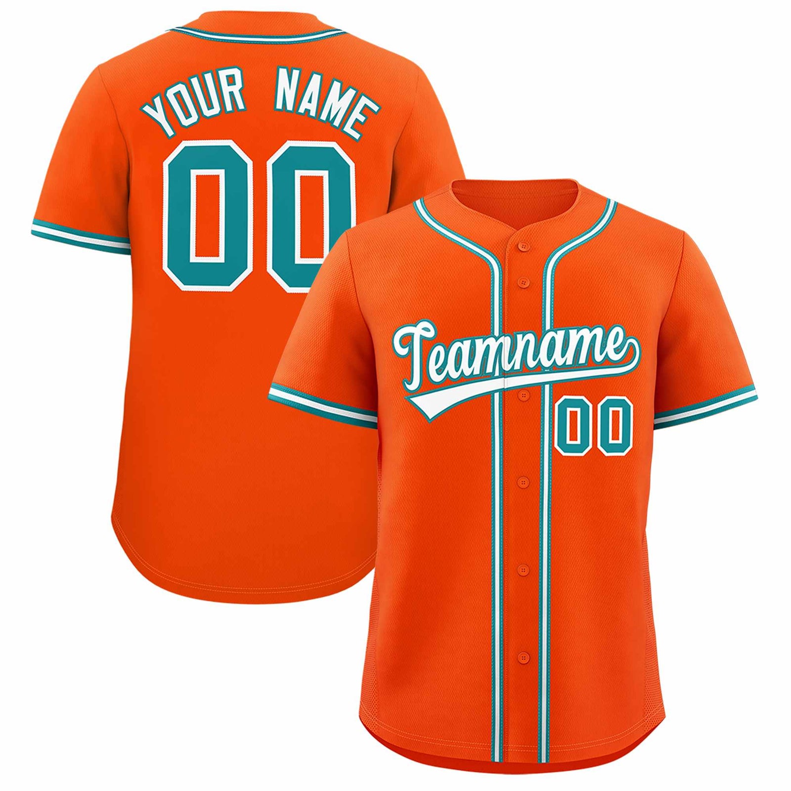 Custom Orange Classic Style Authentic Baseball Jersey