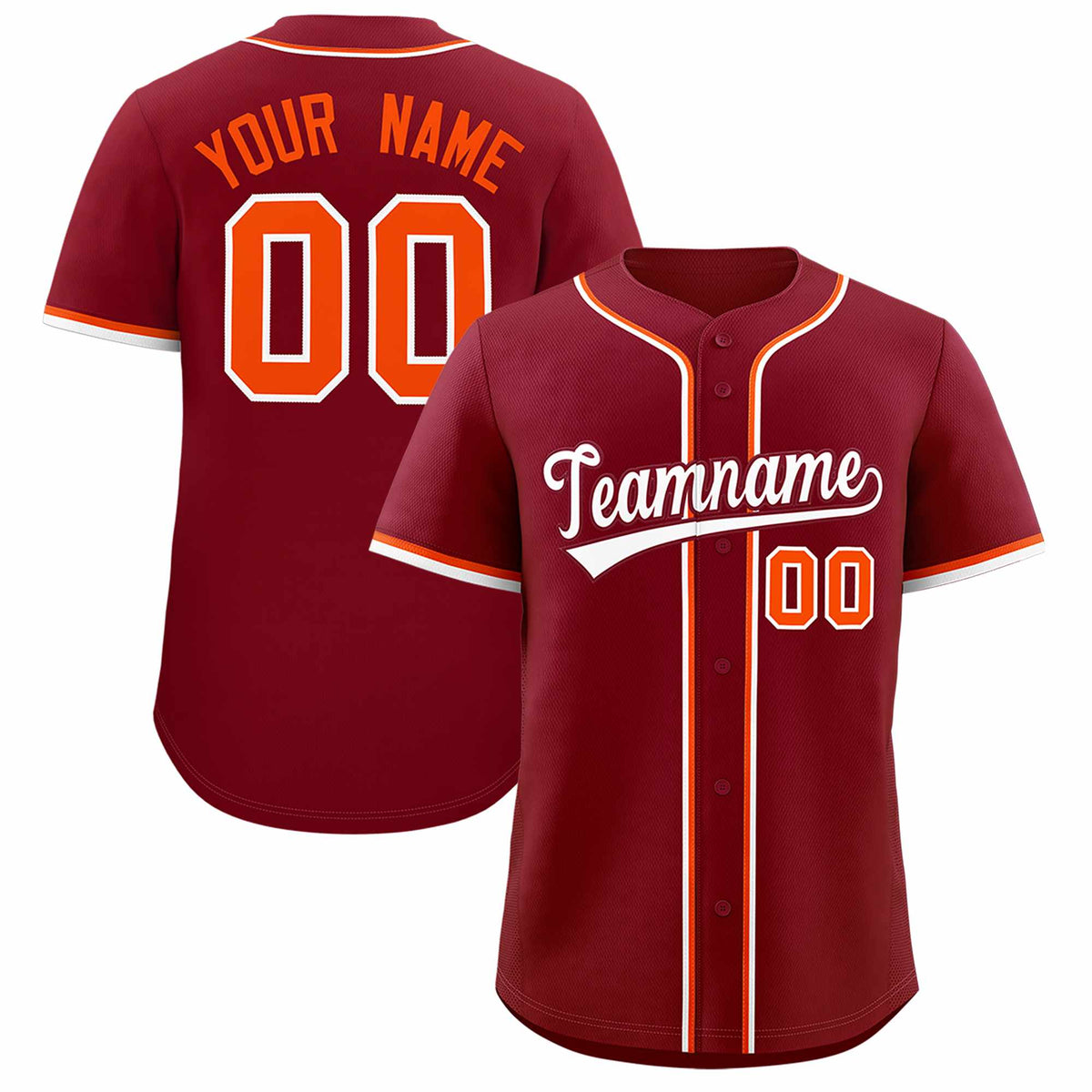 Custom Crimson Classic Style Authentic Baseball Jersey
