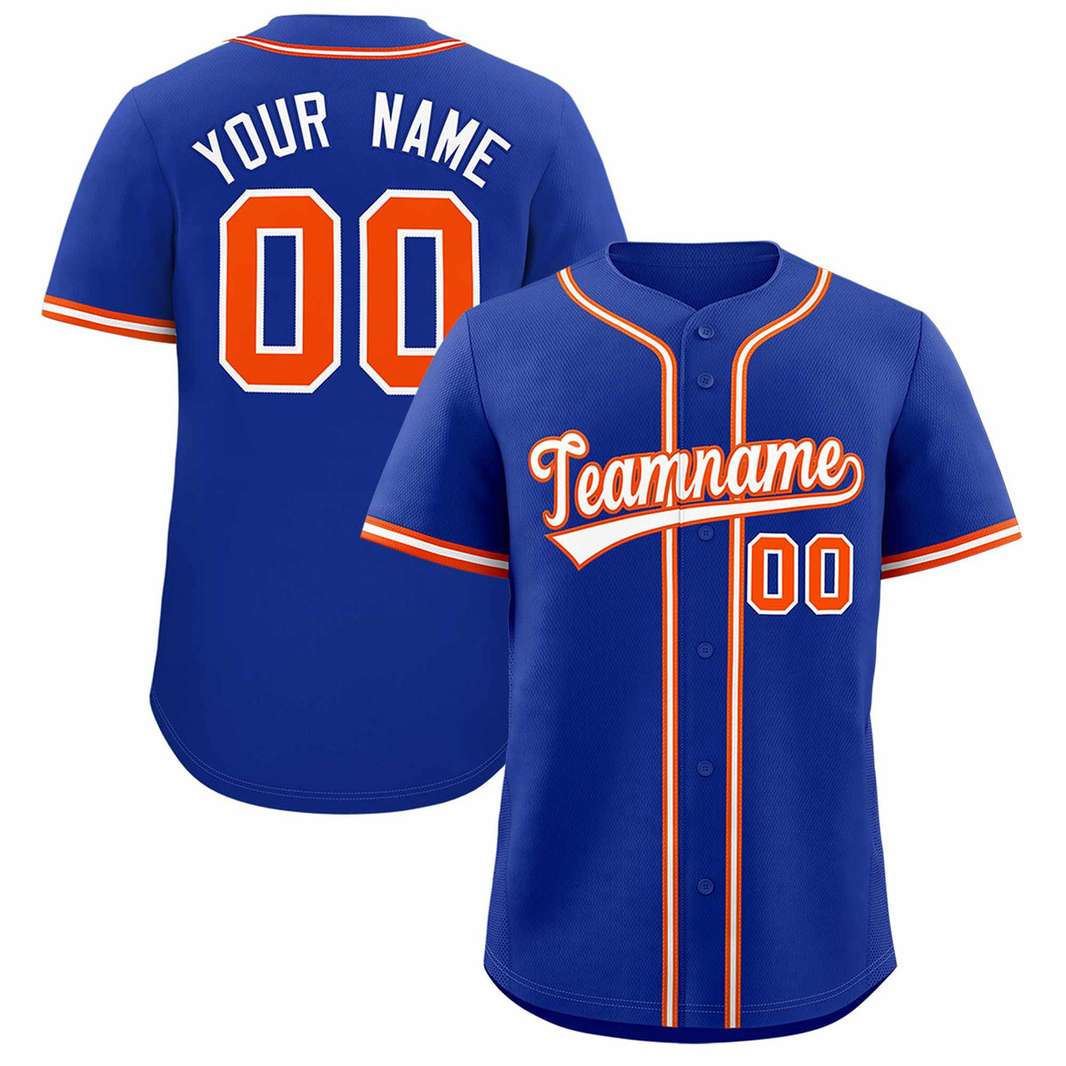 Custom Royal Classic Style Authentic Baseball Jersey