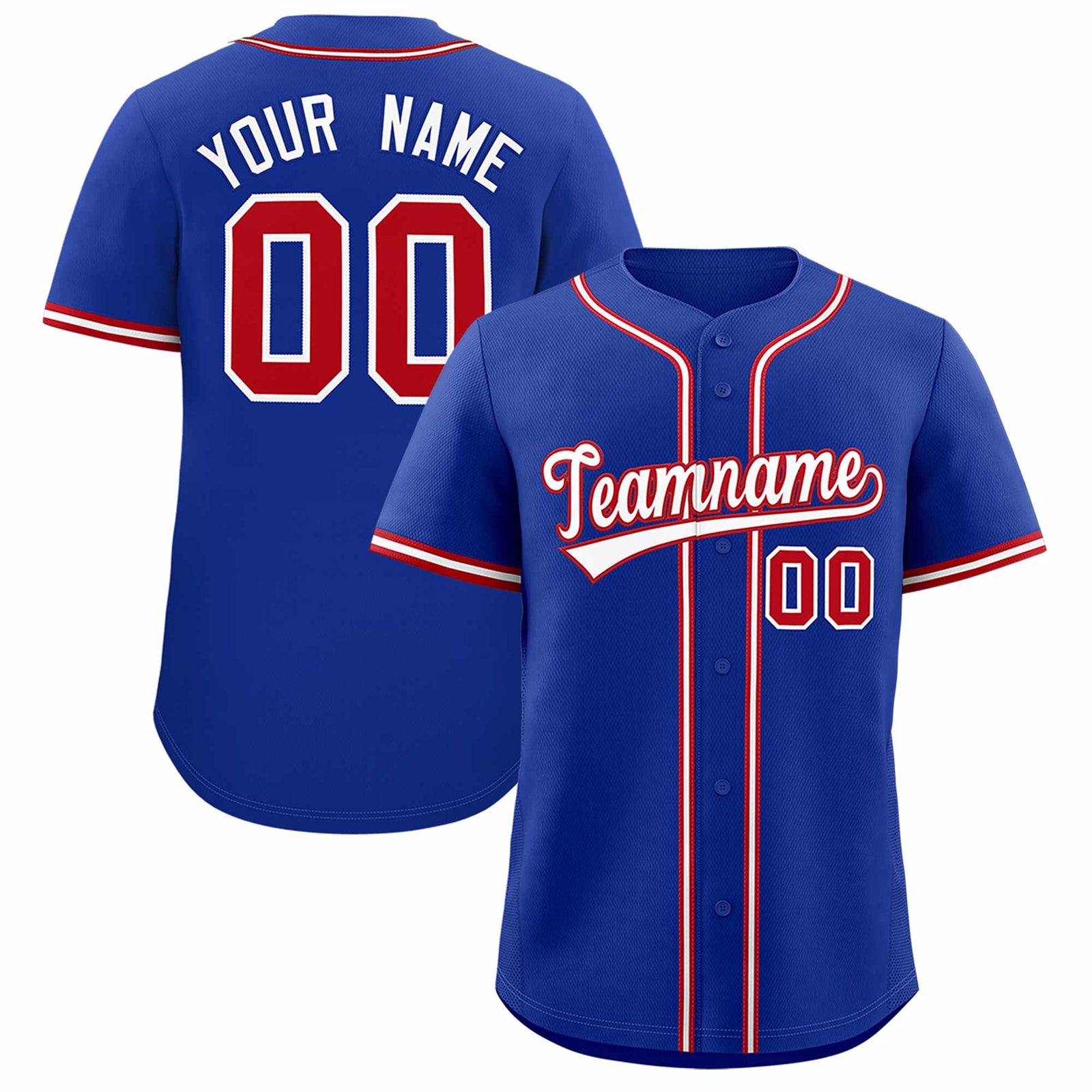 Custom Royal Classic Style Authentic Baseball Jersey
