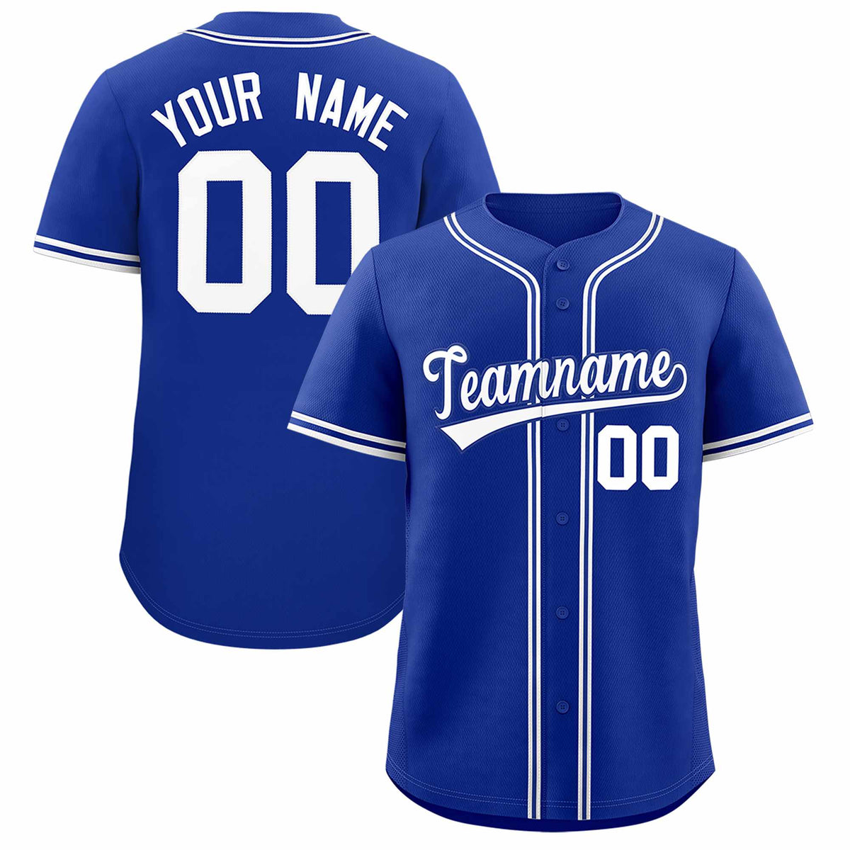Custom Royal Classic Style Authentic Baseball Jersey