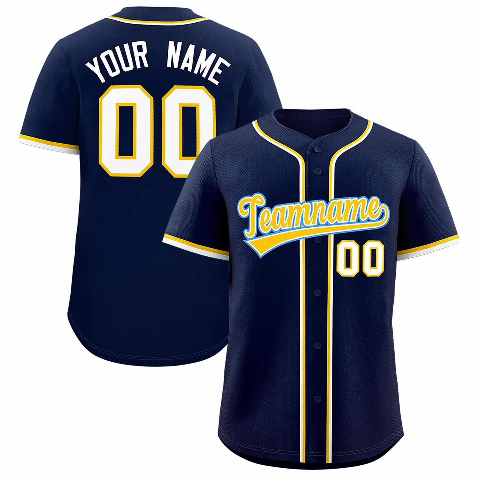 Custom Navy Classic Style Authentic Baseball Jersey