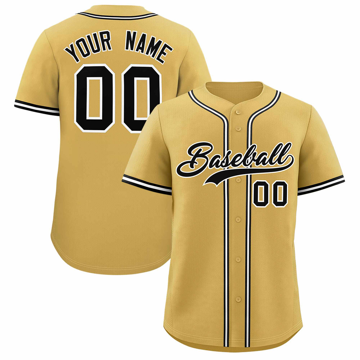 Custom Cream Classic Style Authentic Baseball Jersey