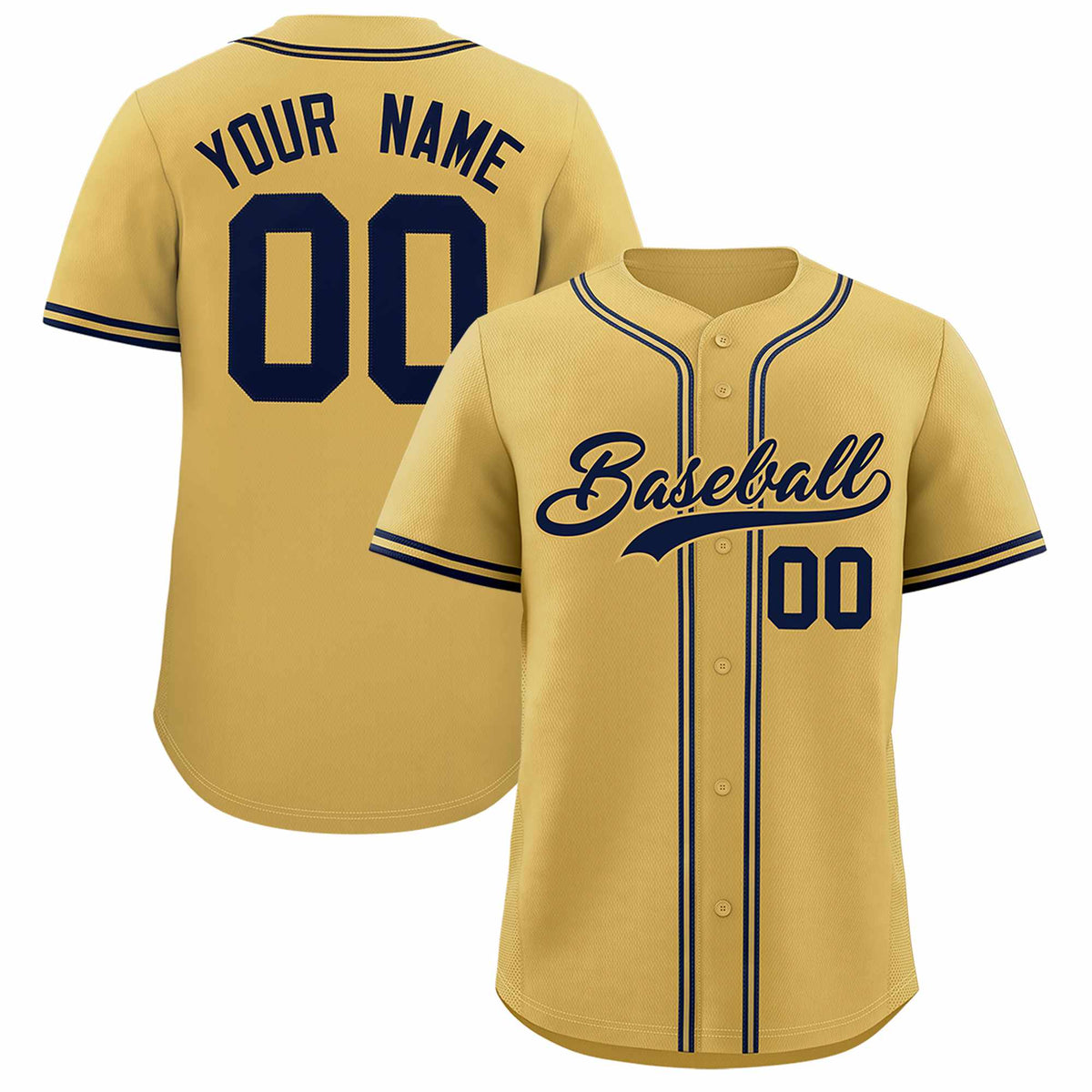 Custom Cream Classic Style Authentic Baseball Jersey