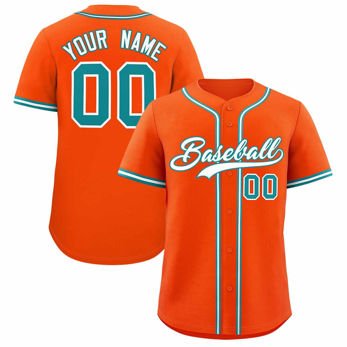 Custom Orange Classic Style Authentic Baseball Jersey