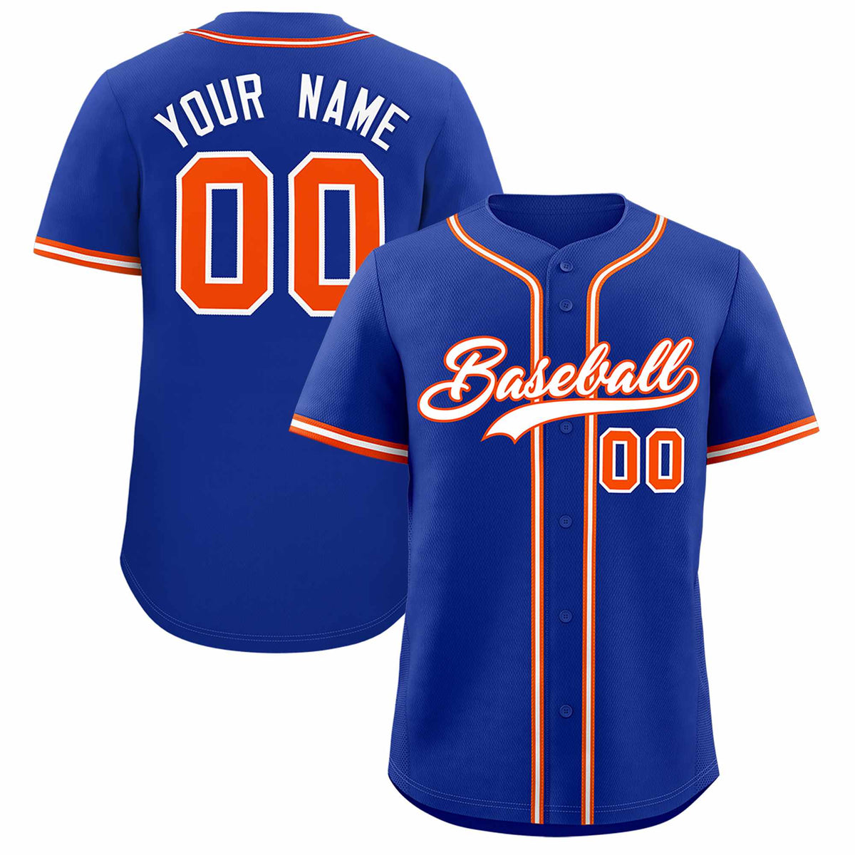 Custom Royal Classic Style Authentic Baseball Jersey