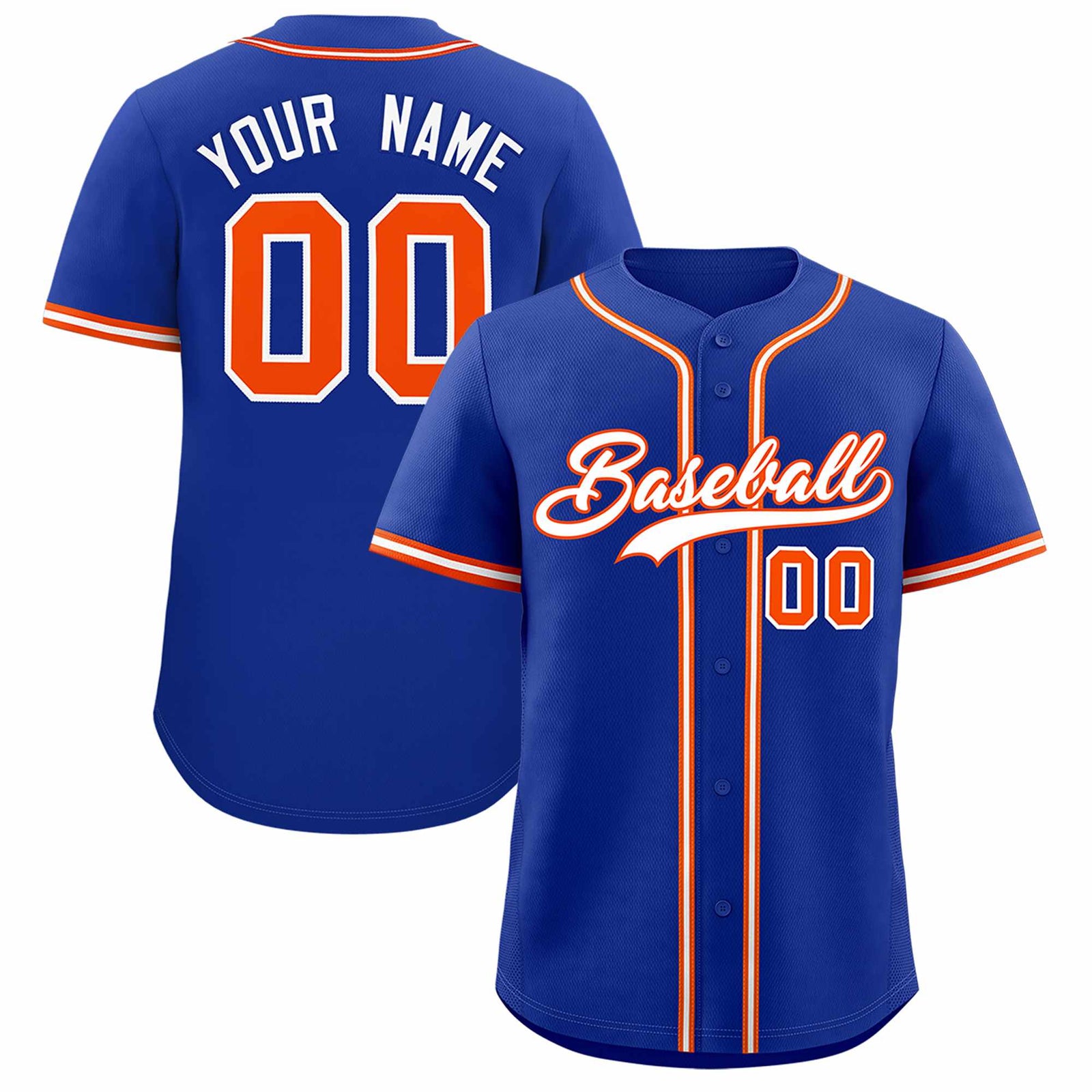 Custom Royal Classic Style Authentic Baseball Jersey