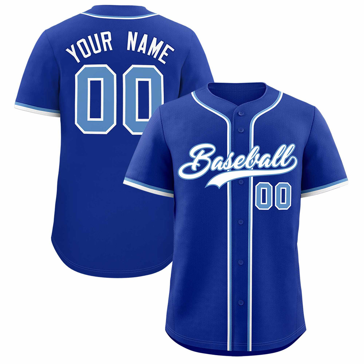 Custom Royal Classic Style Authentic Baseball Jersey
