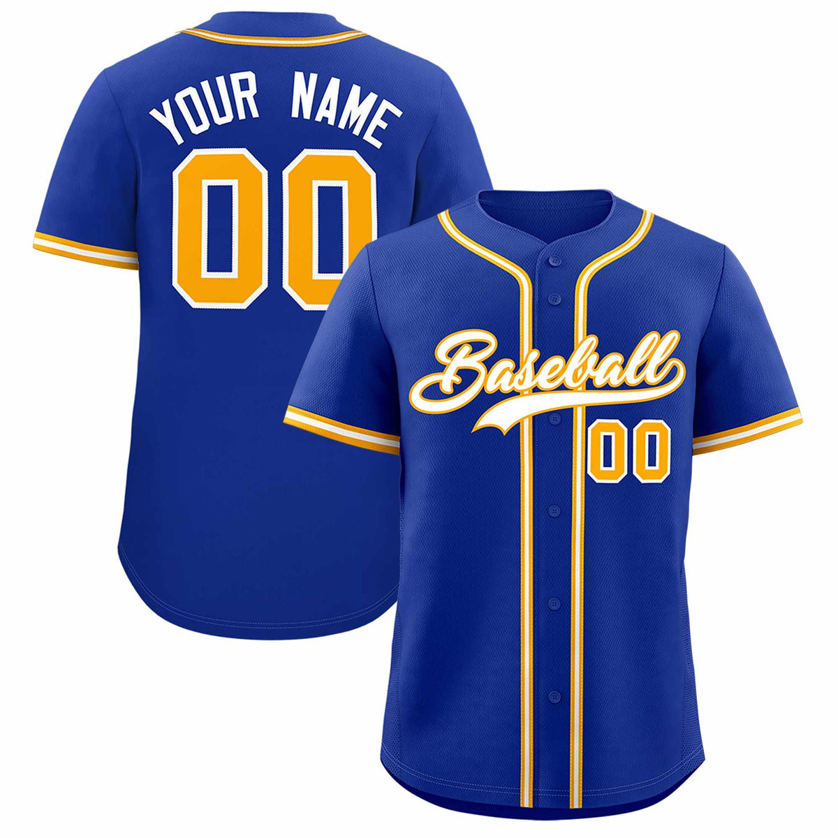 Custom Royal Classic Style Authentic Baseball Jersey