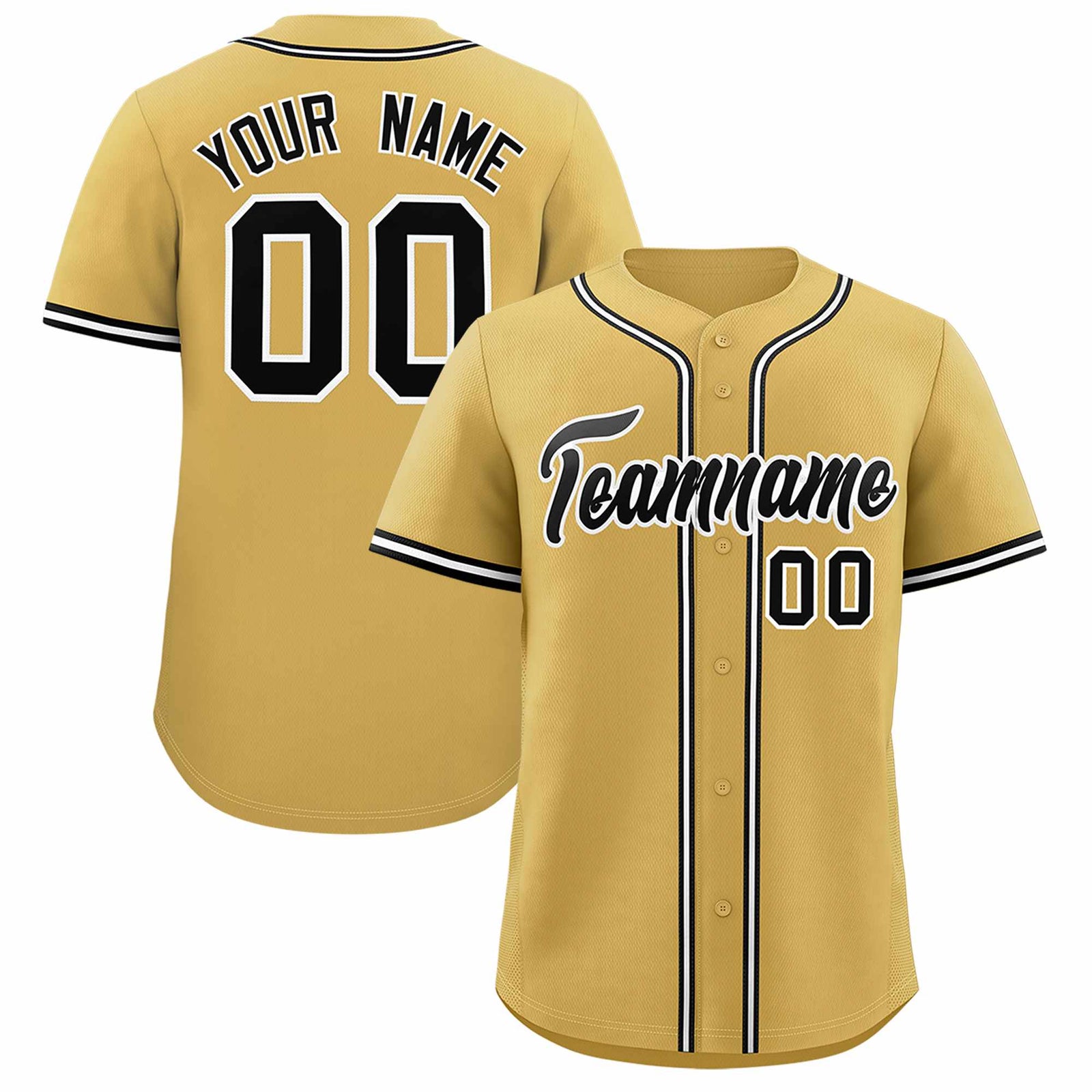 Custom Cream Classic Style Authentic Baseball Jersey