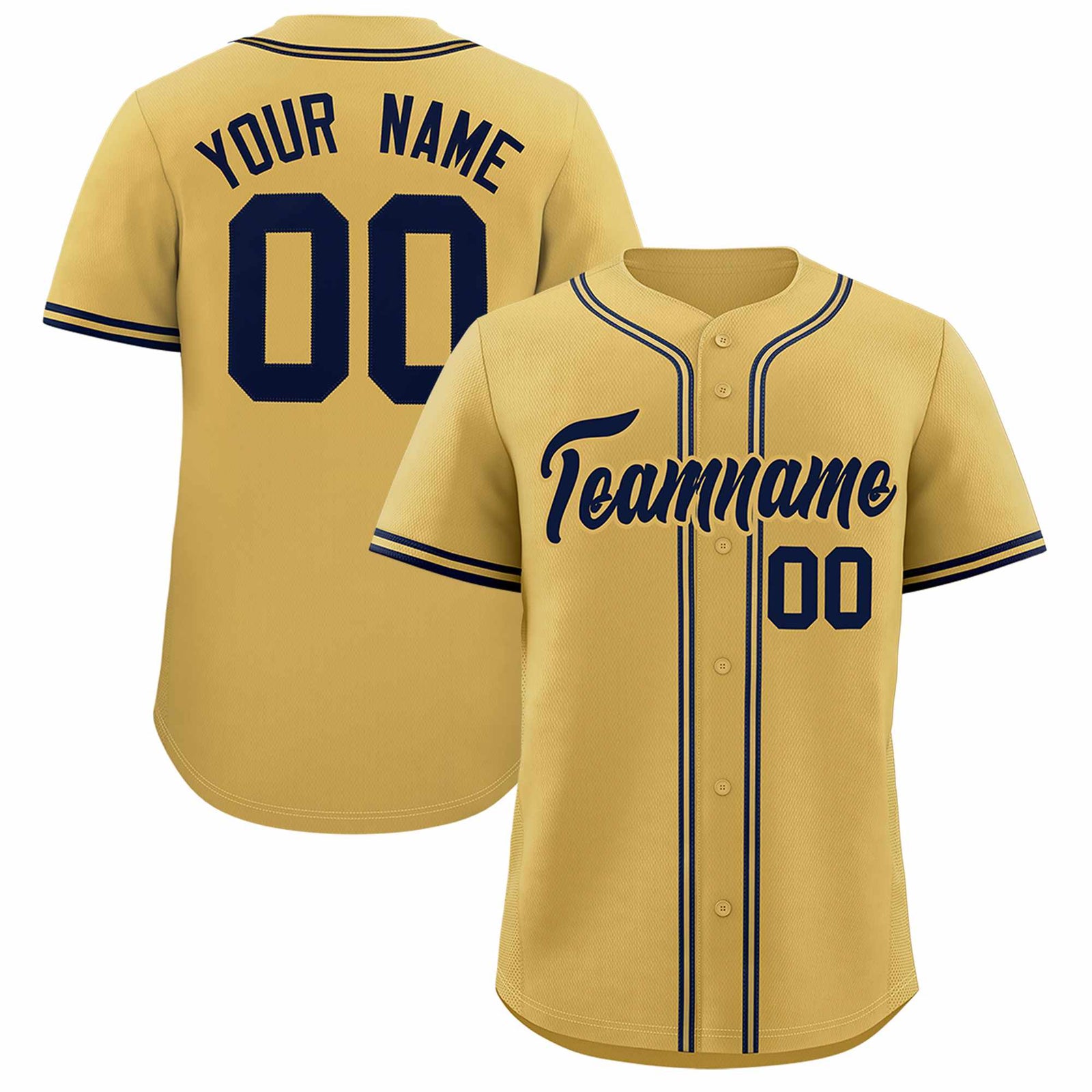 Custom Cream Classic Style Authentic Baseball Jersey