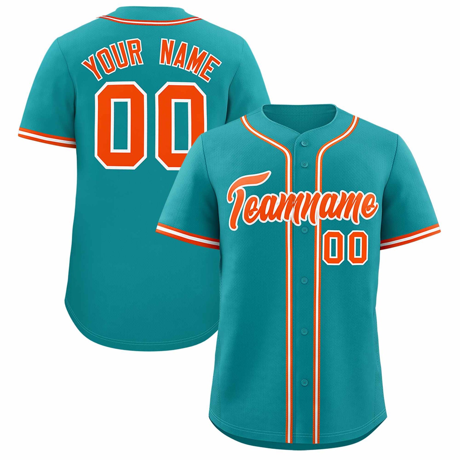 Custom Aqua Classic Style Authentic Baseball Jersey