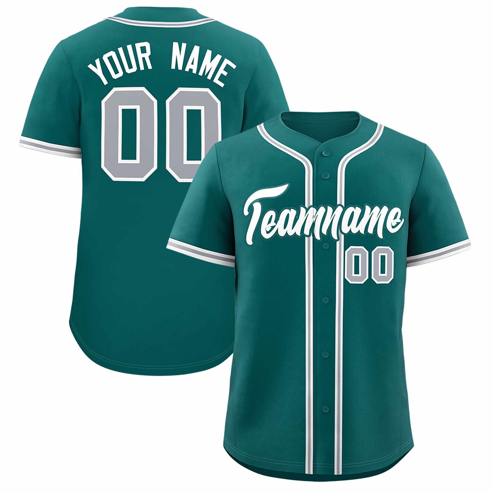 Custom Aqua Classic Style Authentic Baseball Jersey