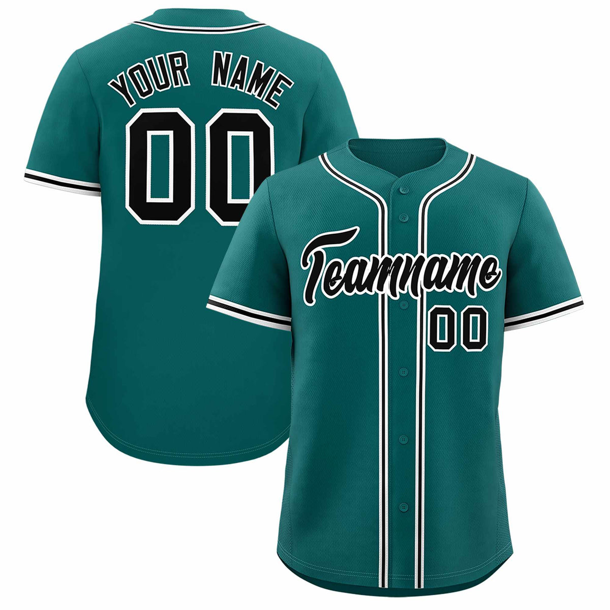 Custom Aqua Classic Style Authentic Baseball Jersey