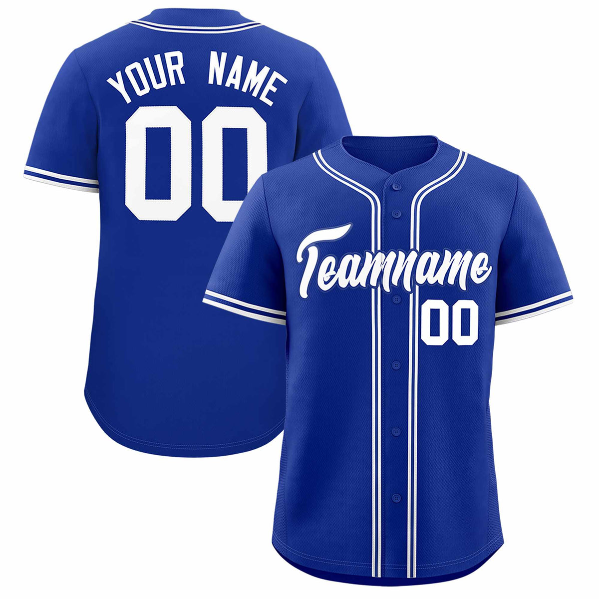 Custom Royal Classic Style Authentic Baseball Jersey