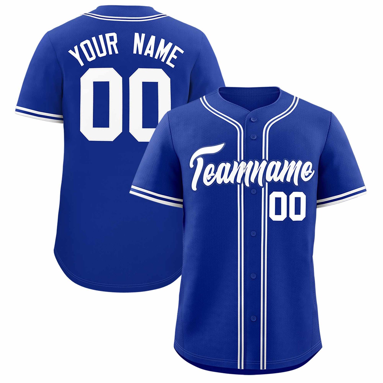 Custom Royal Classic Style Authentic Baseball Jersey