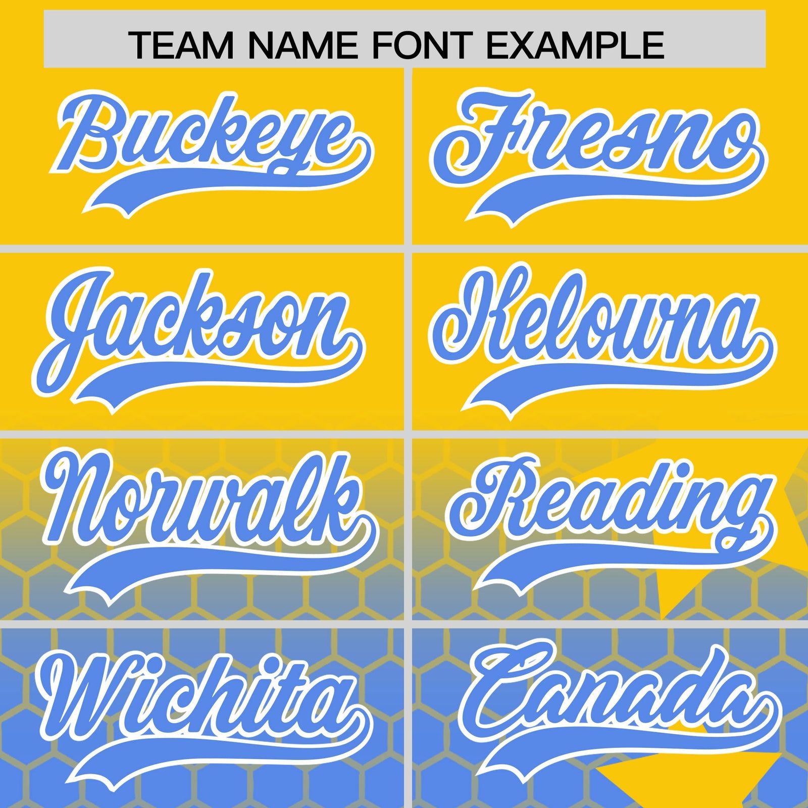 Custom Gold Powder Blue White Rising Stars Series Gradient Fashion Baseball Jersey| KXKSHOP