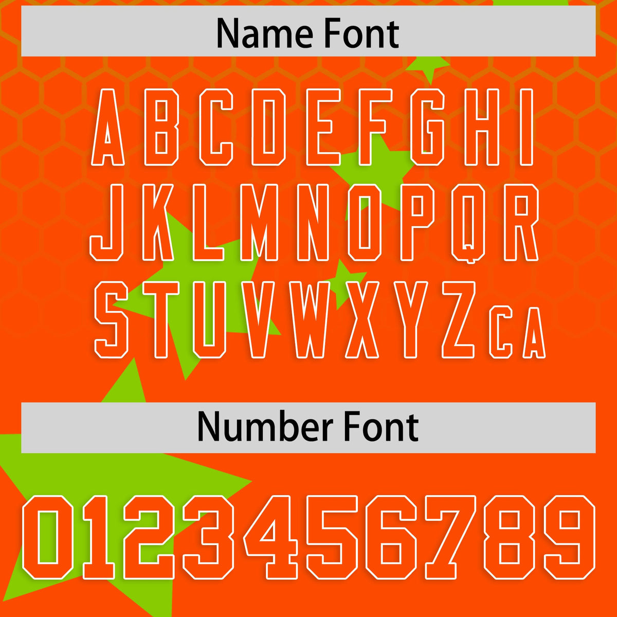 Custom Neon Green Orange White Rising Stars Series Gradient Fashion Baseball Jersey| KXKSHOP