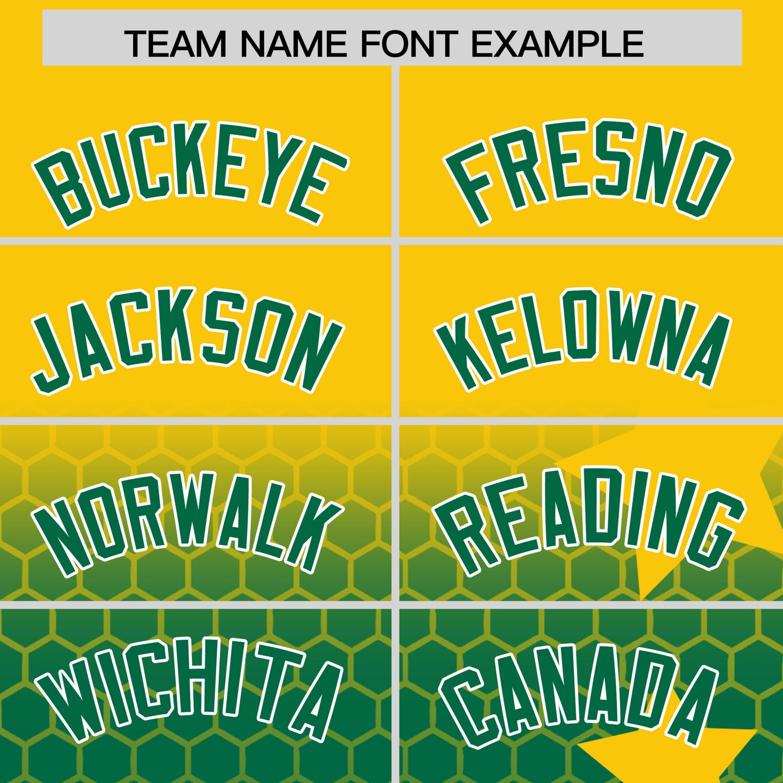 Custom Gold Kelly Green White Rising Stars Series Gradient Fashion Baseball Jersey| KXKSHOP