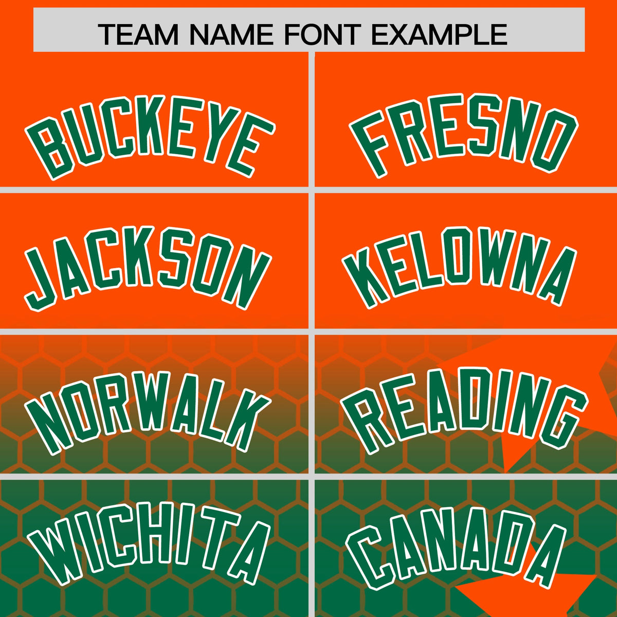 Custom Orange Kelly Green White Rising Stars Series Gradient Fashion Baseball Jersey| KXKSHOP