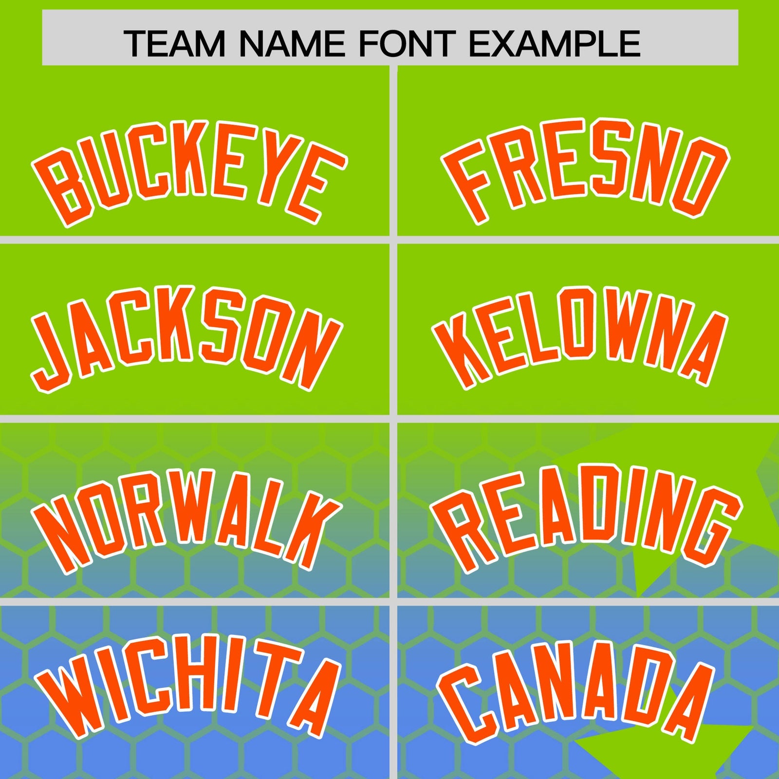 Custom Neon Green Powder Blue Orange Rising Stars Series Gradient Fashion Baseball Jersey| KXKSHOP