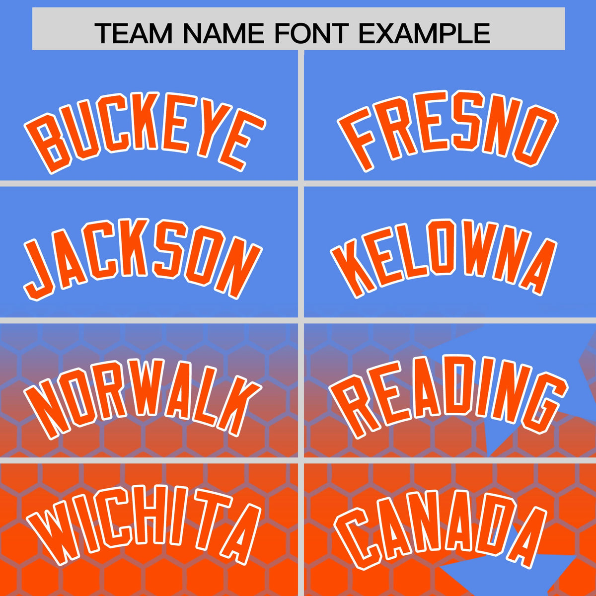 Custom Powder Blue Orange White Rising Stars Series Gradient Fashion Baseball Jersey| KXKSHOP