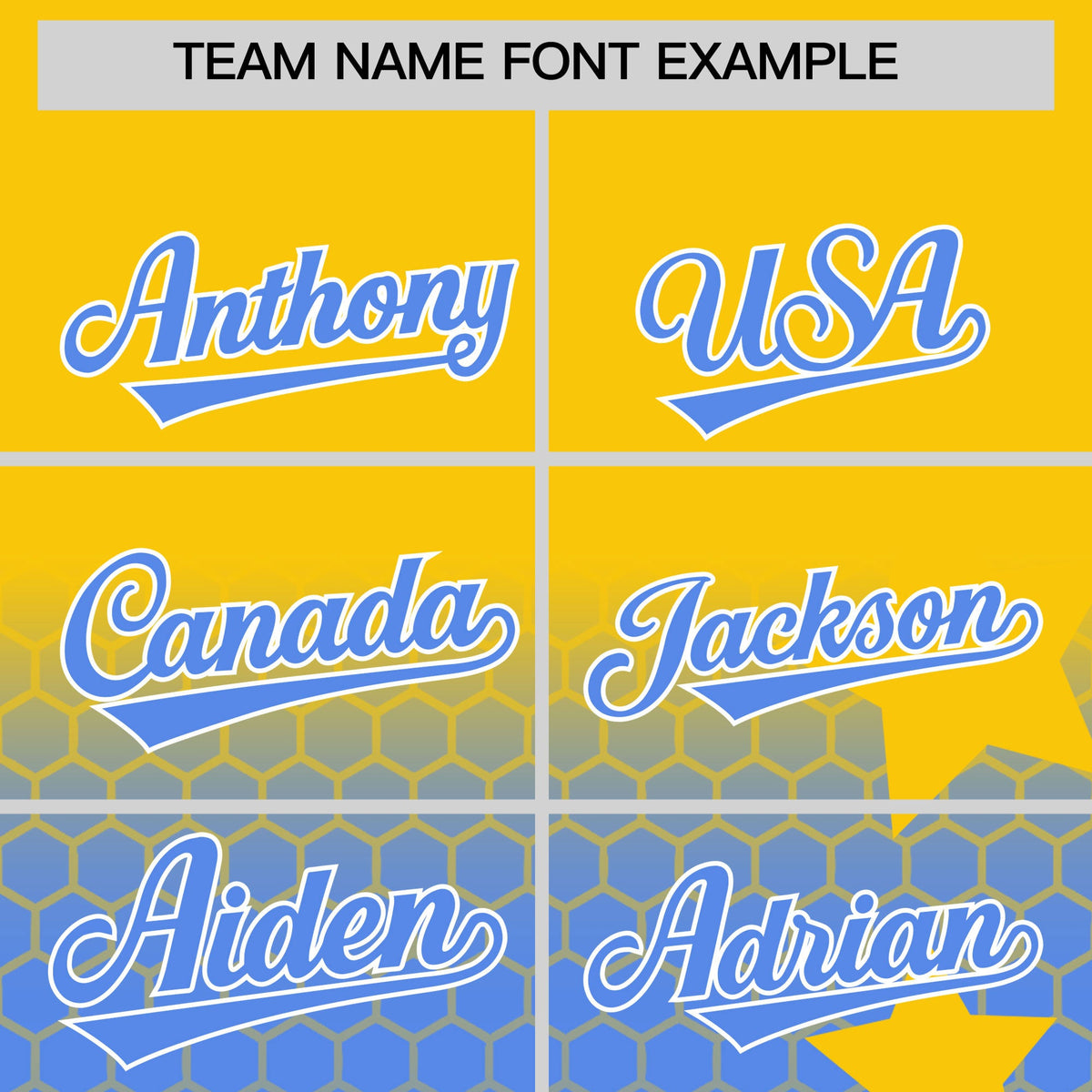 Custom Gold Powder Blue White Rising Stars Series Gradient Fashion Baseball Jersey| KXKSHOP