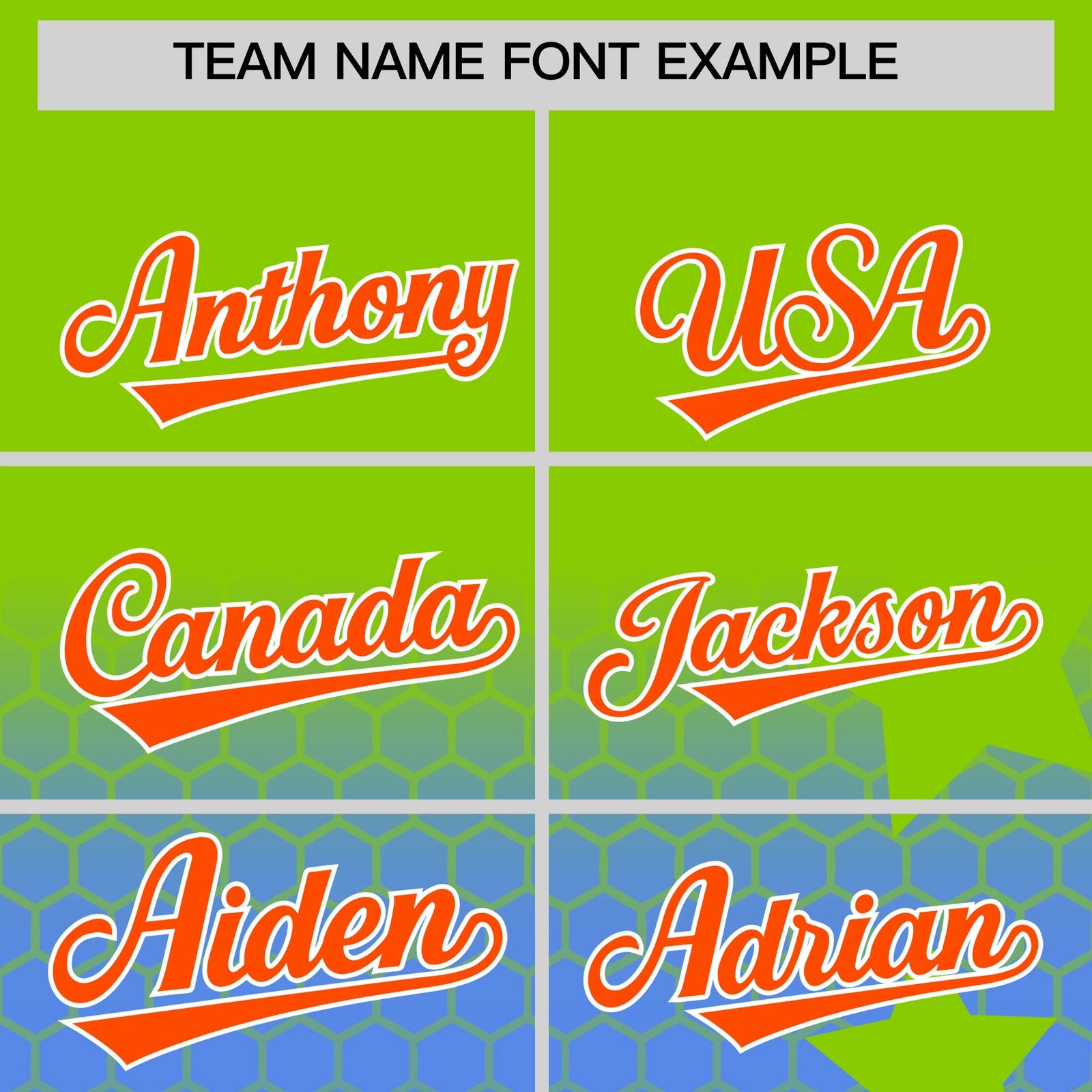 Custom Neon Green Powder Blue Orange Rising Stars Series Gradient Fashion Baseball Jersey| KXKSHOP