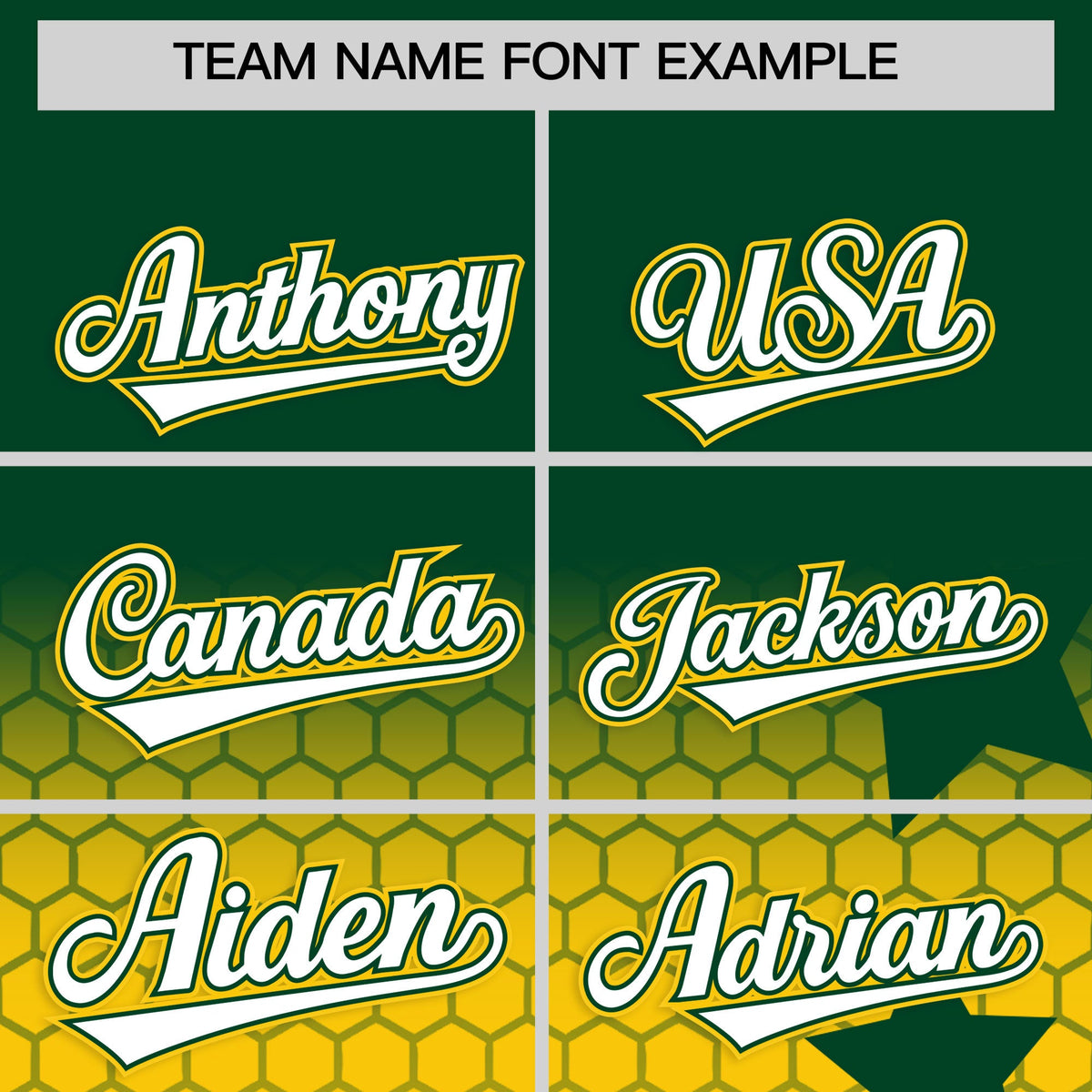 Custom Green Gold White Rising Stars Series Gradient Fashion Baseball Jersey| KXKSHOP